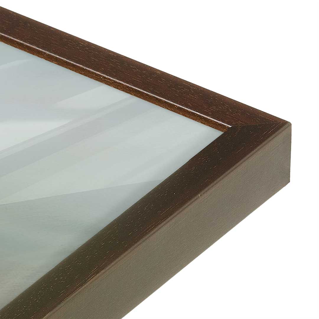 [Color:Belvinder Brown], Picture of art in a Belvinder Brown frame at an angle