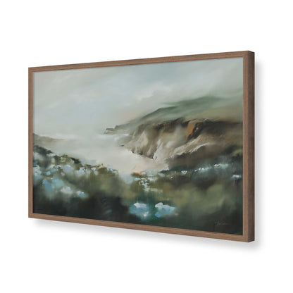 [Color:Walnut], Picture of art in a Walnut frame of the corner