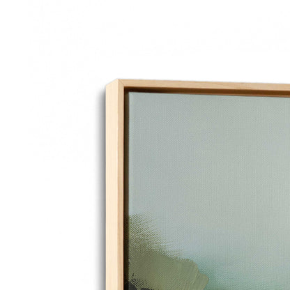 [Color:American Maple], Picture of art in a American Maple frame at an angle