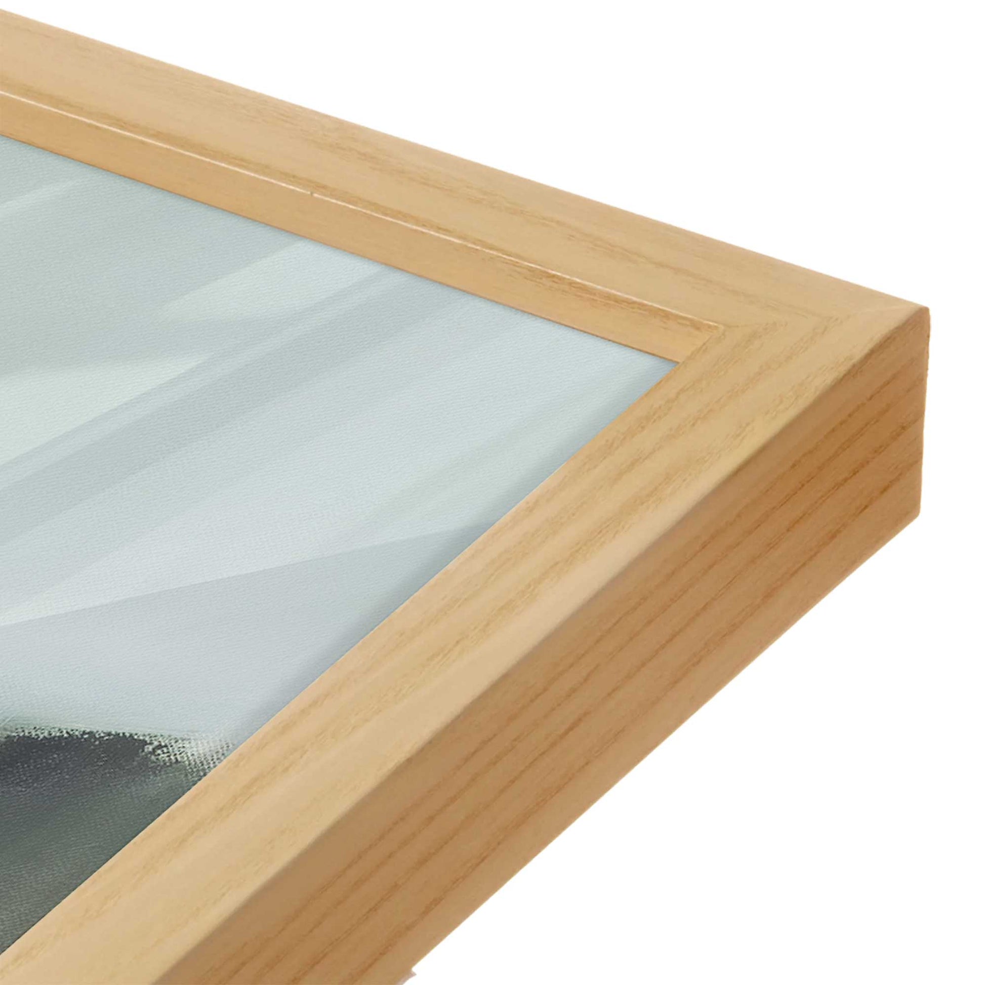 [Color:American Maple], Picture of art in a American Maple frame at an angle