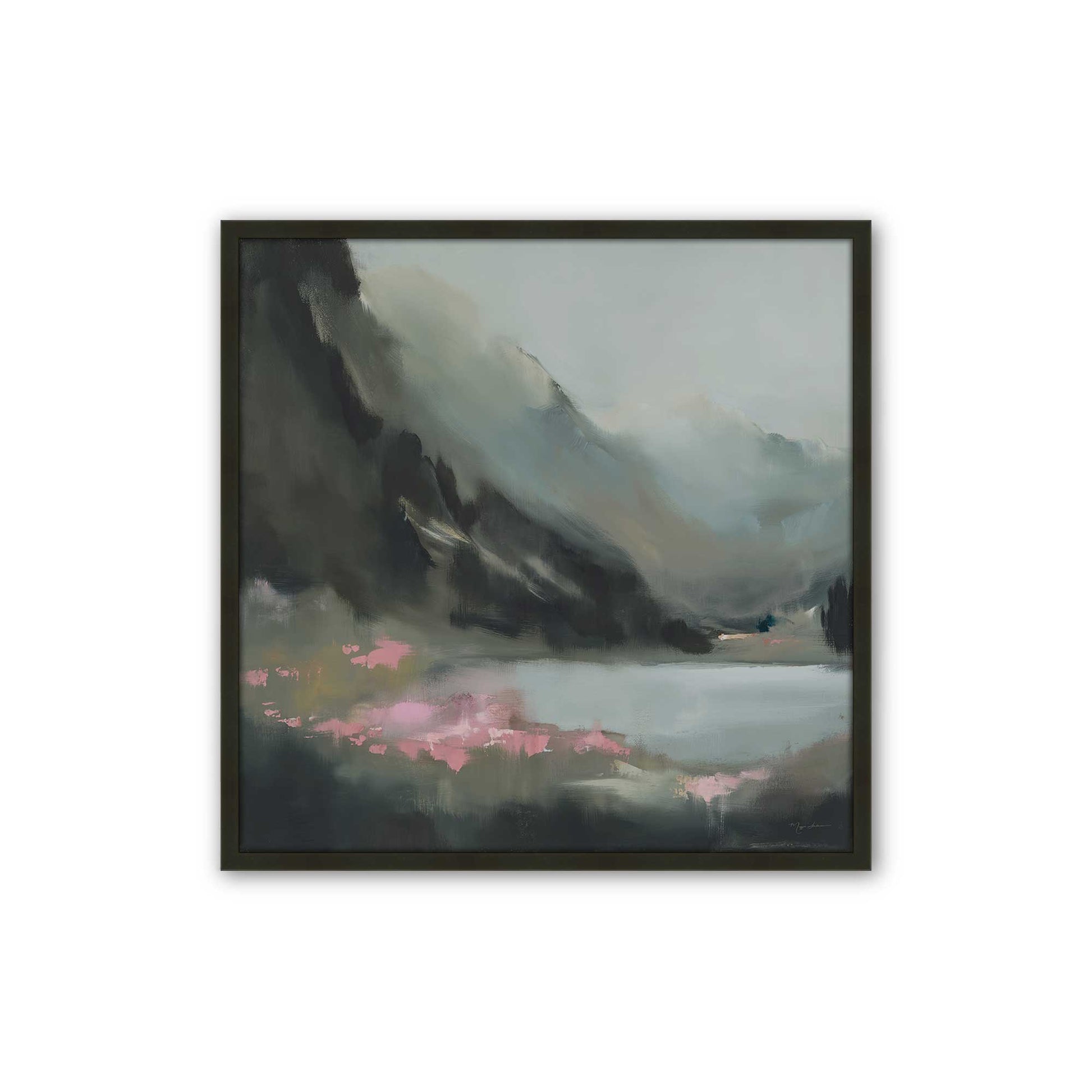 [Color:Satin Black], Picture of art in a Satin Black frame