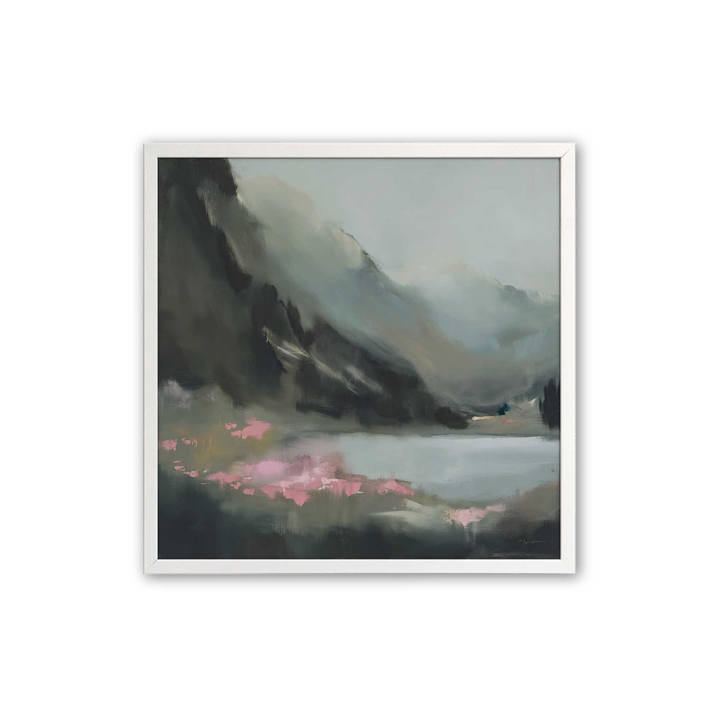[Color:Opaque White], Picture of art in a Opaque White frame