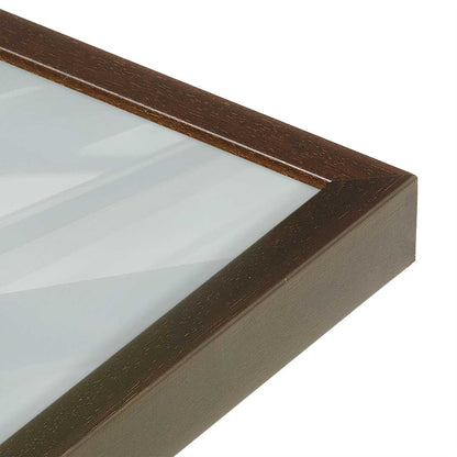 [Color:Espresso], Picture of art in a Espresso frame at an angle