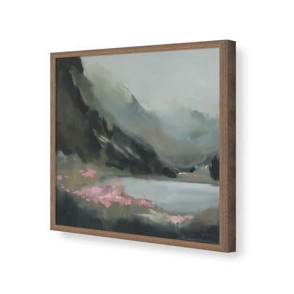 [Color:Walnut], Picture of art in a Walnut frame of the corner