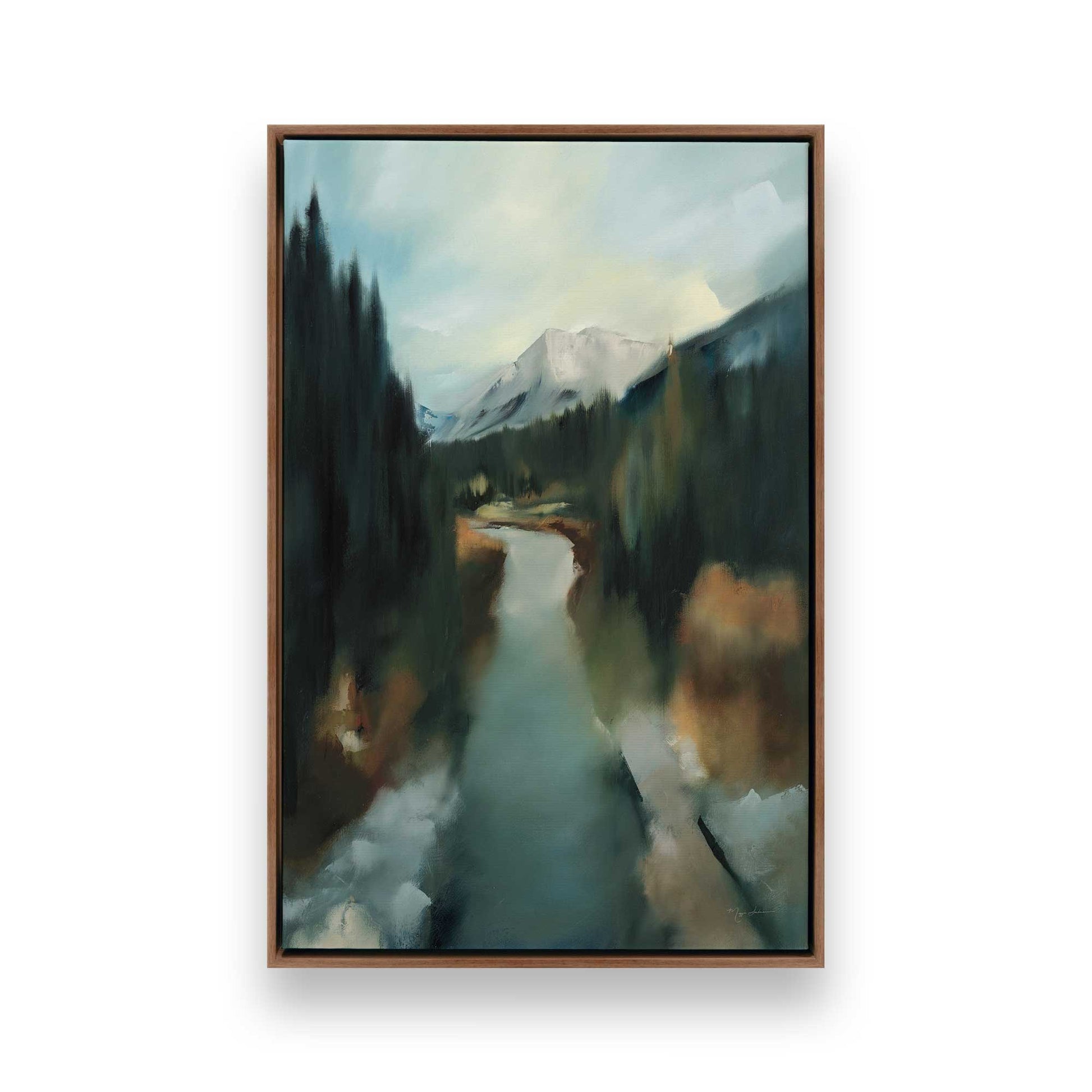 [Color:Walnut], Picture of art in a Walnut frame