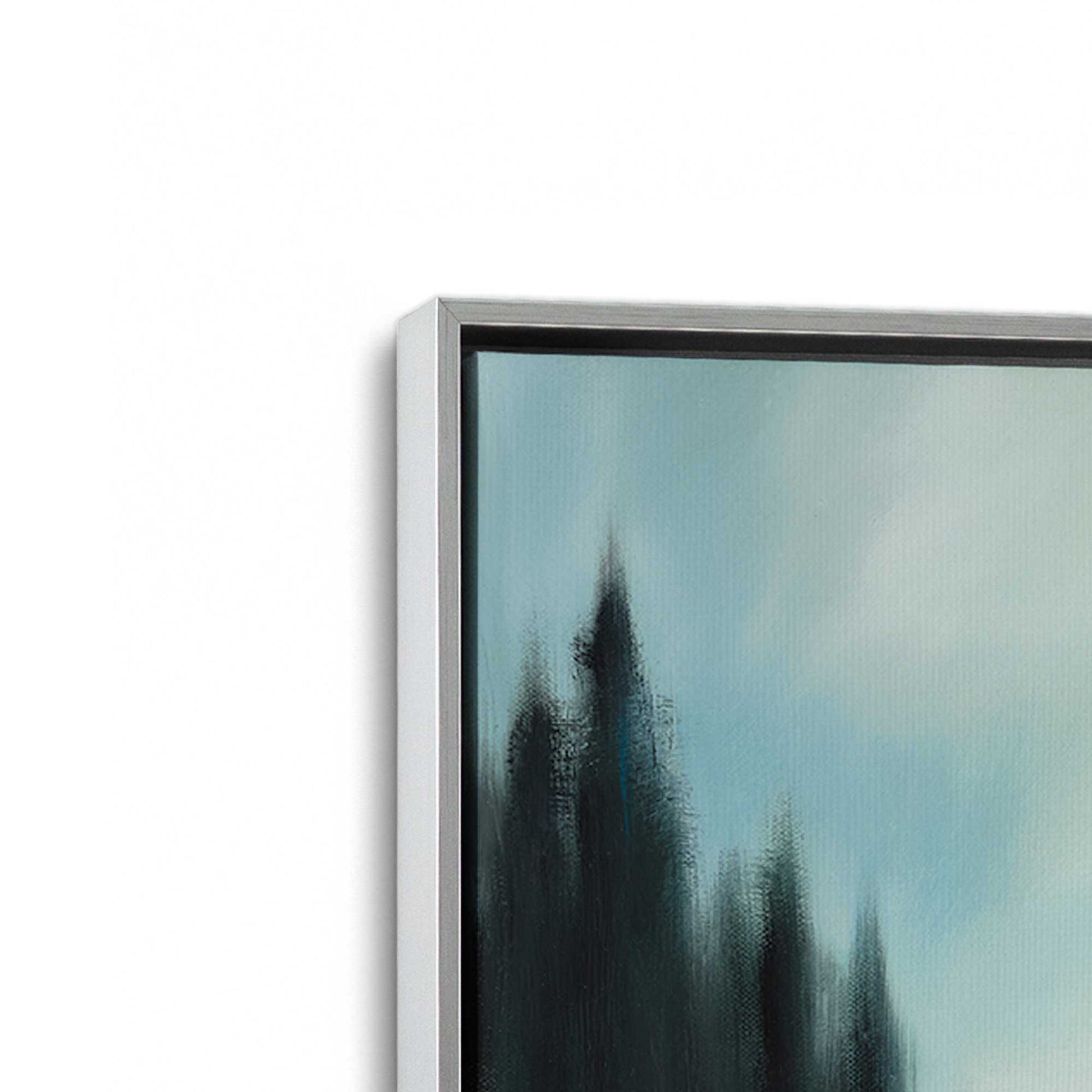 [Color:Polished Chrome], Picture of art in a Polished Chrome frame at an angle