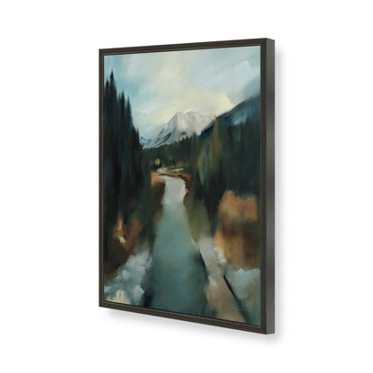 [Color:Satin Black], Picture of art in a Satin Black frame of the corner