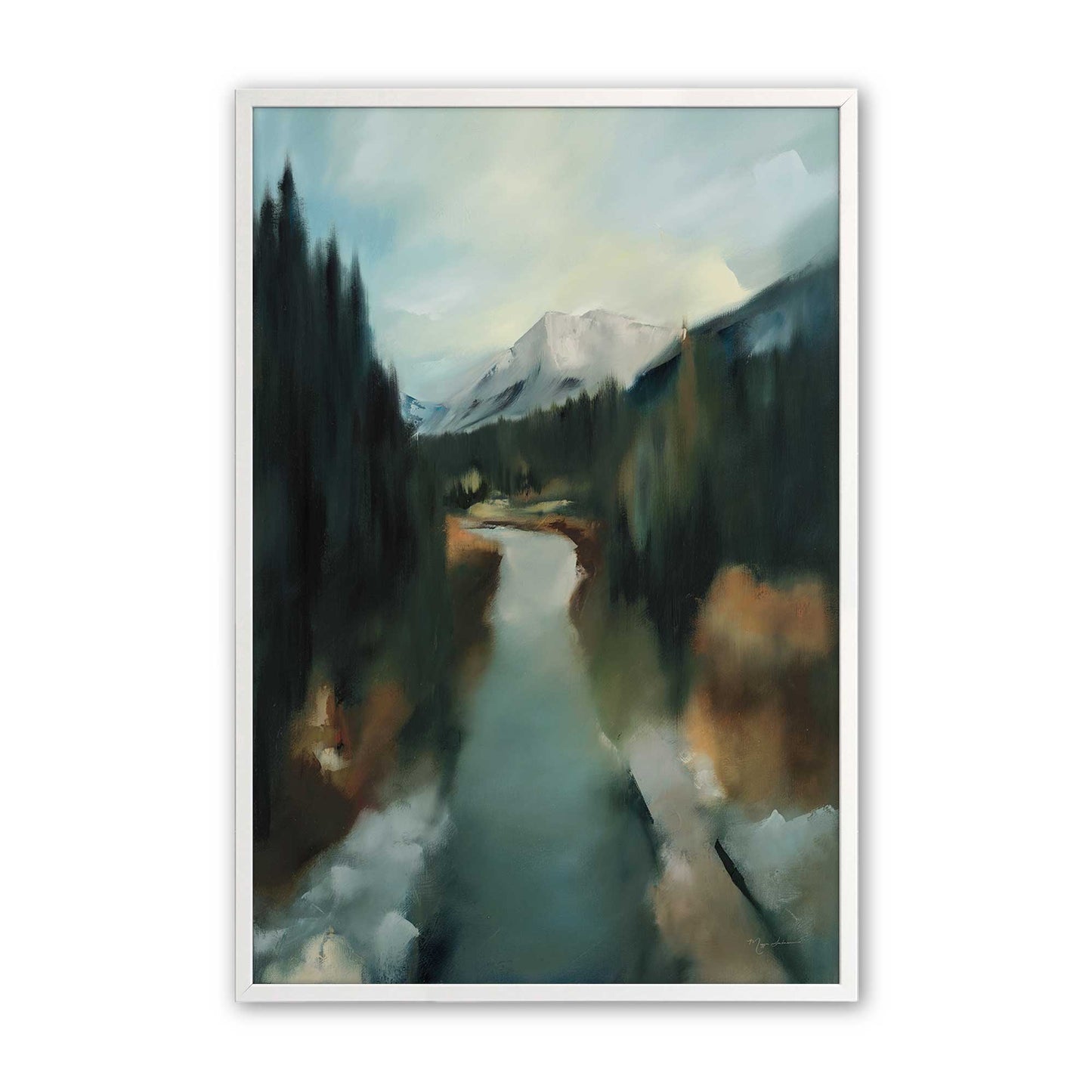 [Color:Opaque White], Picture of art in a Opaque White frame
