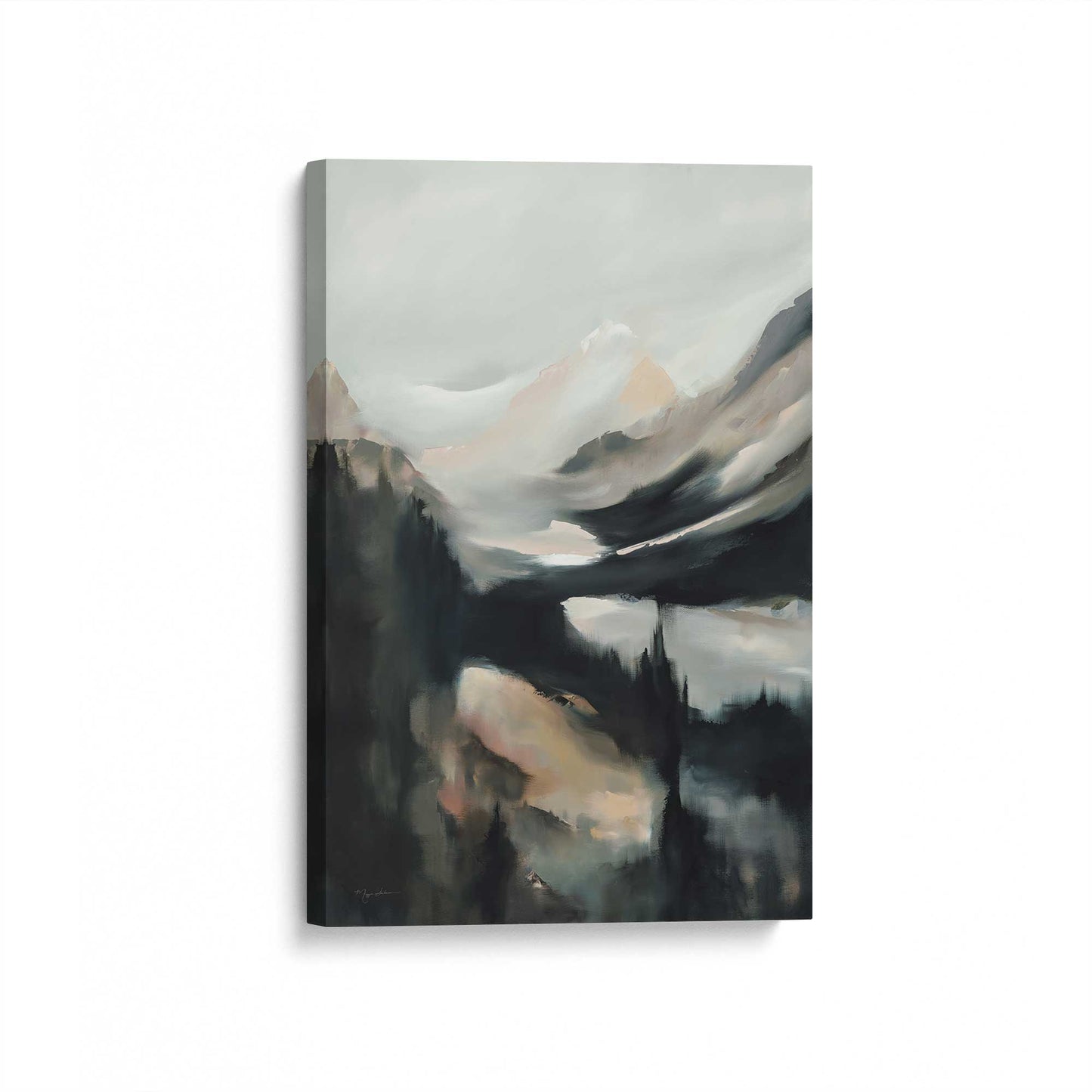 [Color:Stretched Canvas], Picture of art at an angle