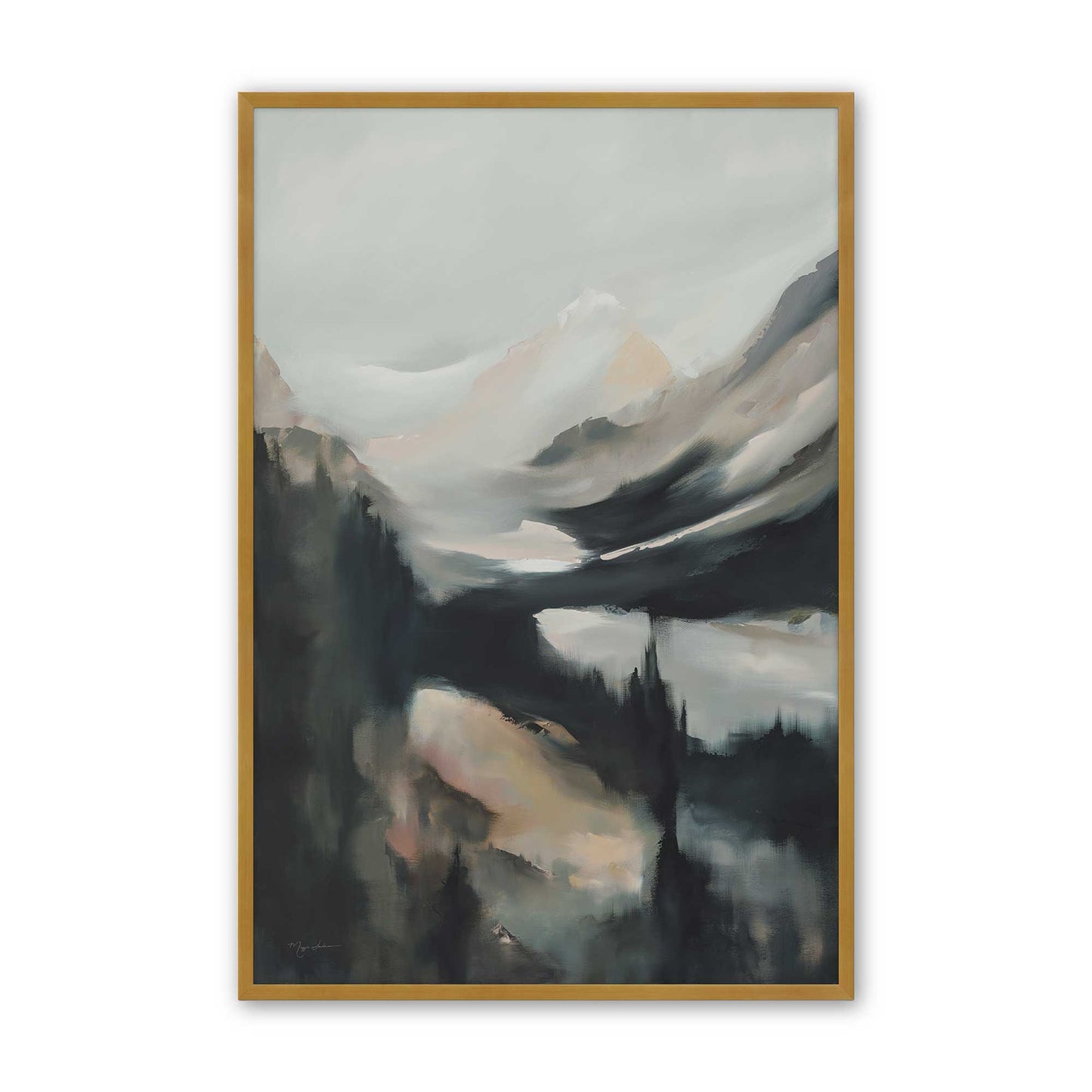 [Color:Polished Gold], Picture of art in a Polished Gold frame