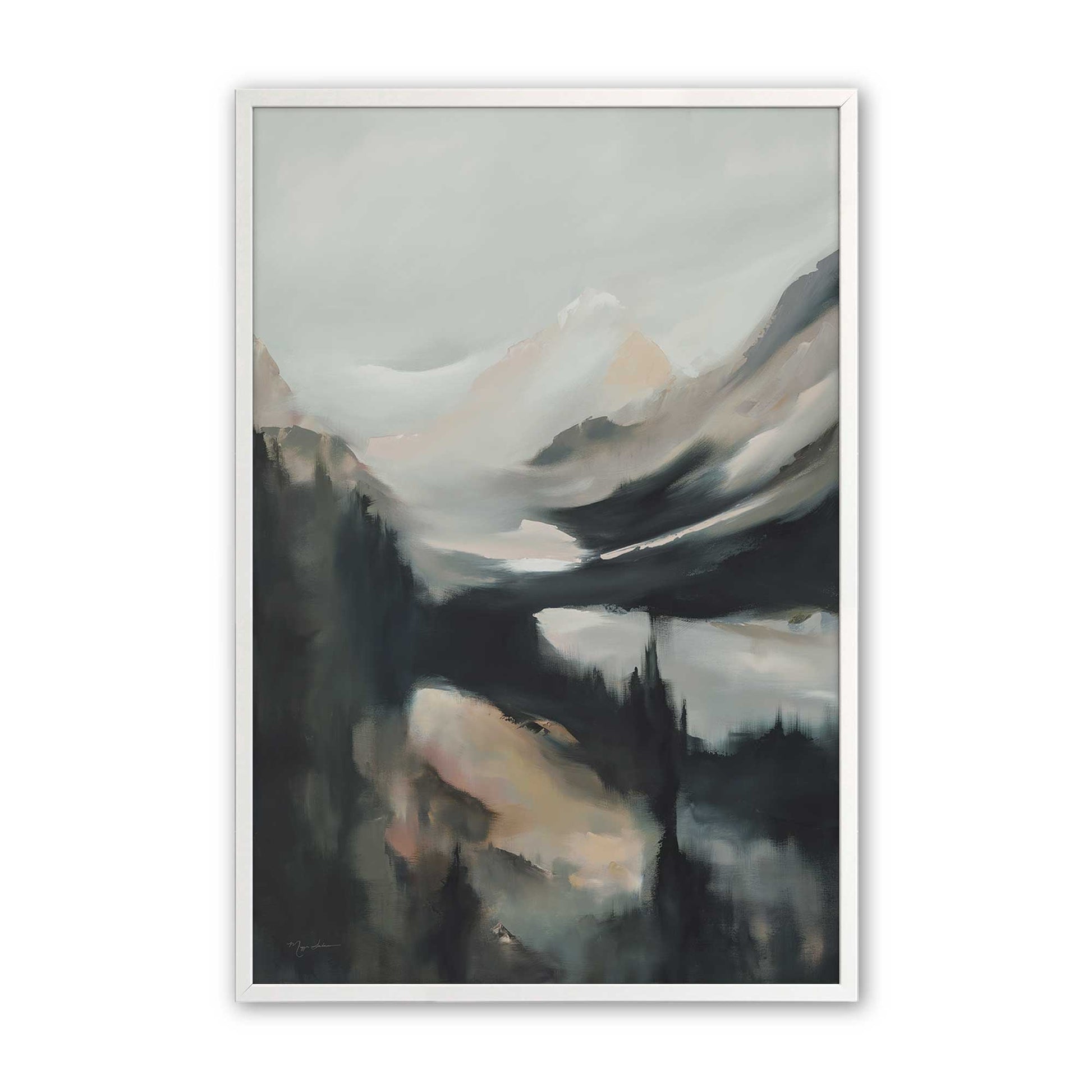 [Color:Opaque White], Picture of art in a Opaque White frame