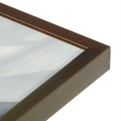 [Color:Brown], Picture of art in a Brown frame at an angle