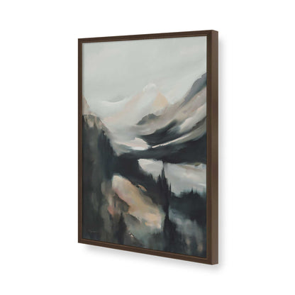 [Color:Brown], Picture of art in a Brown frame of the corner
