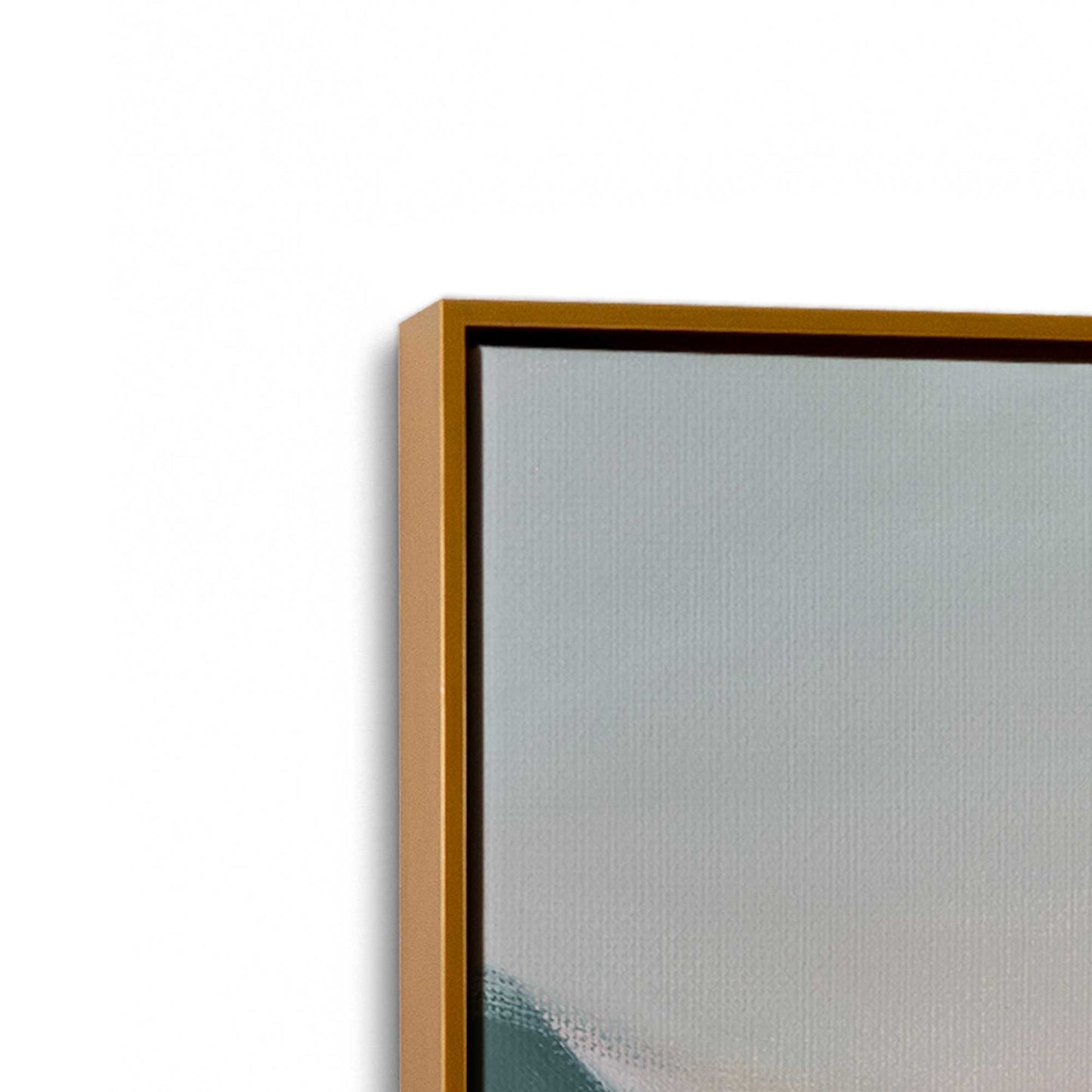 [Color:Polished Gold], Picture of art in a Polished Gold frame at an angle