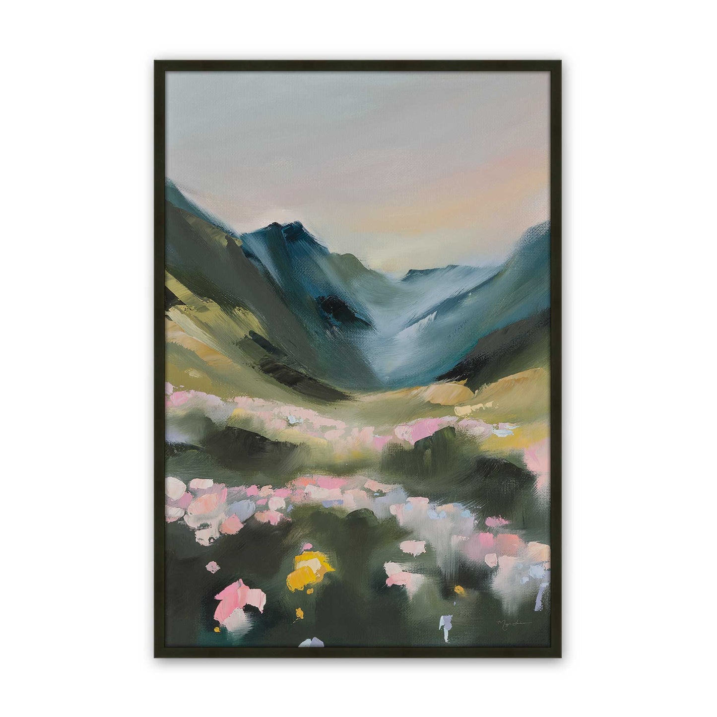 [Color:Satin Black], Picture of art in a Satin Black frame