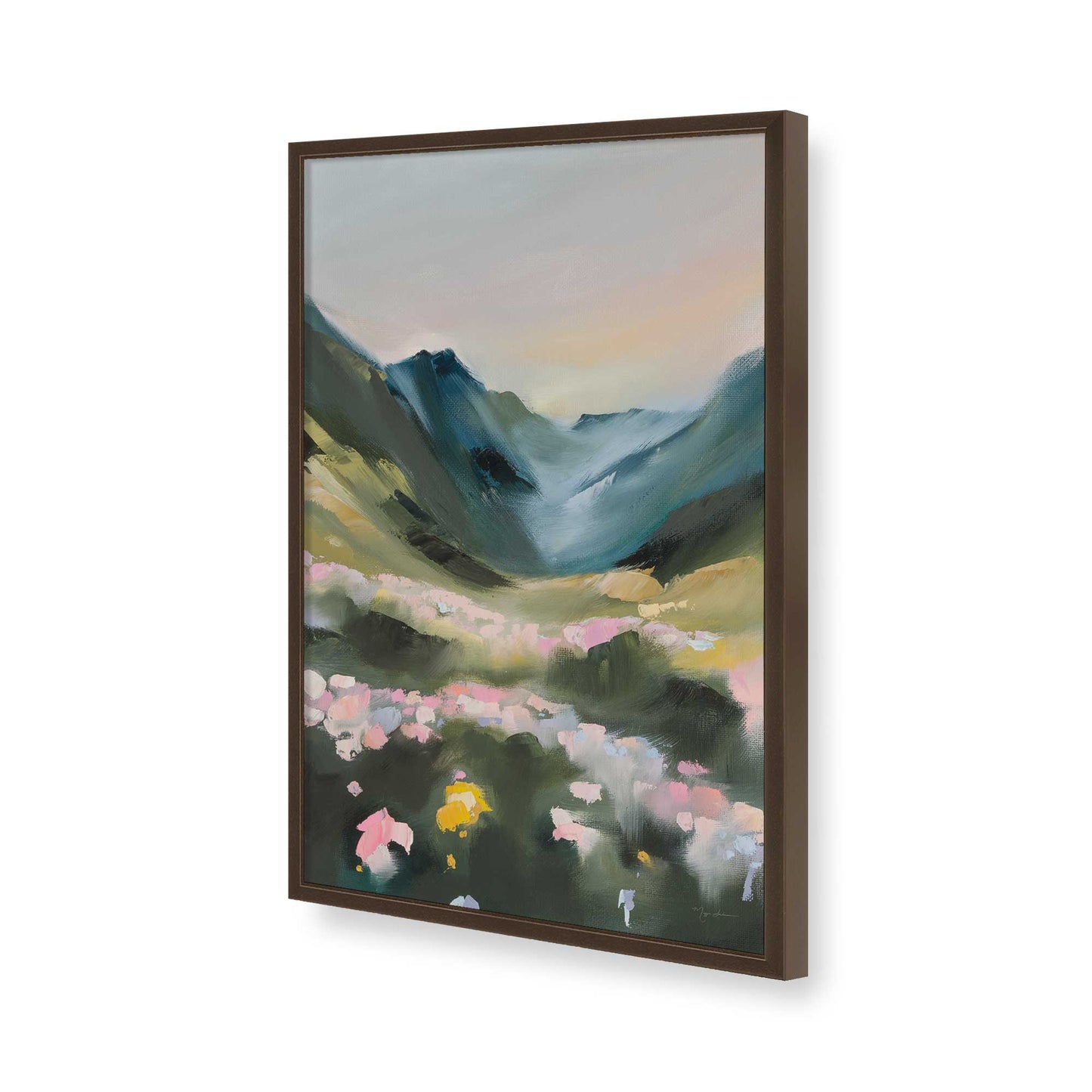 [Color:Belvinder Brown], Picture of art in a Belvinder Brown frame of the corner