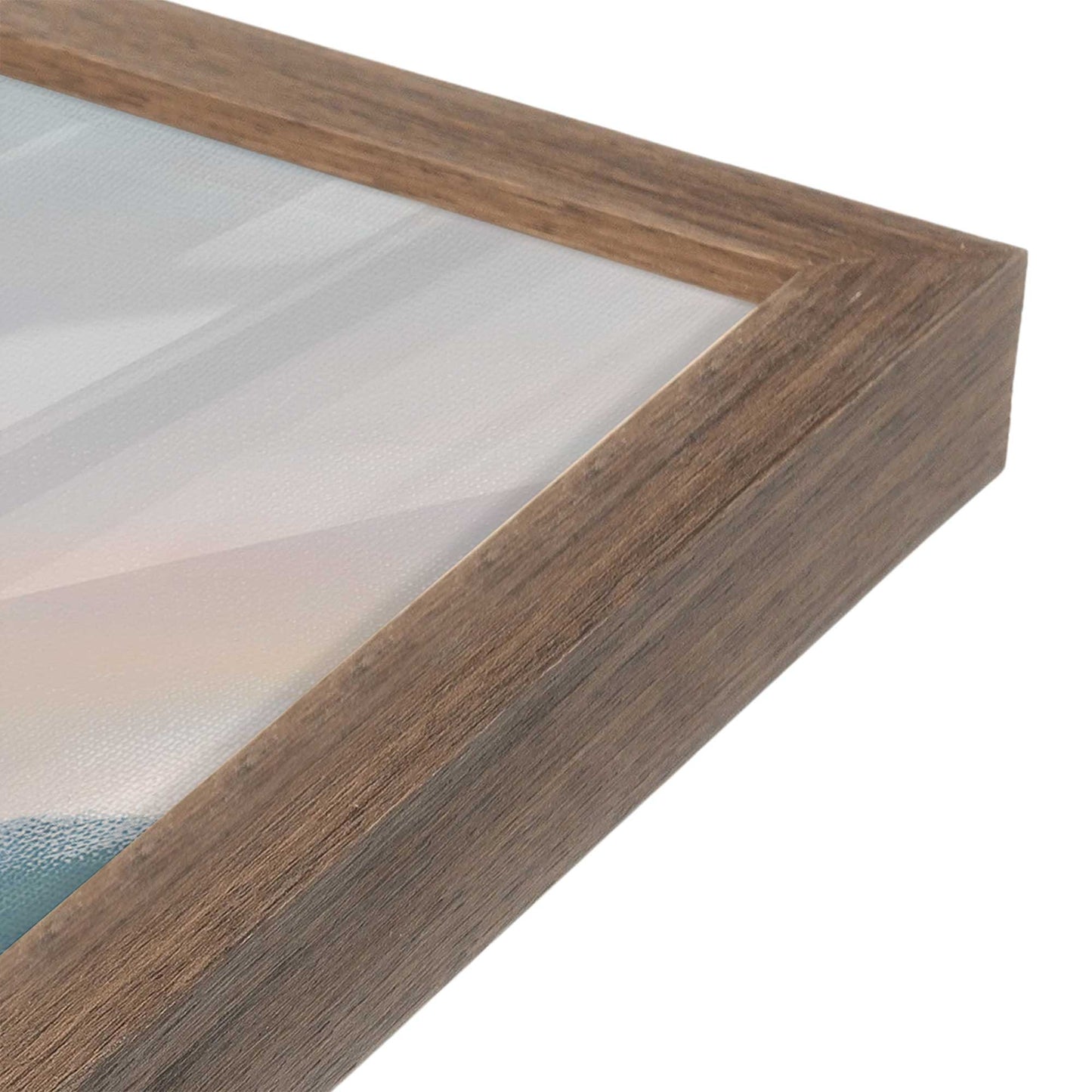 [Color:Walnut], Picture of art in a Walnut frame at an angle