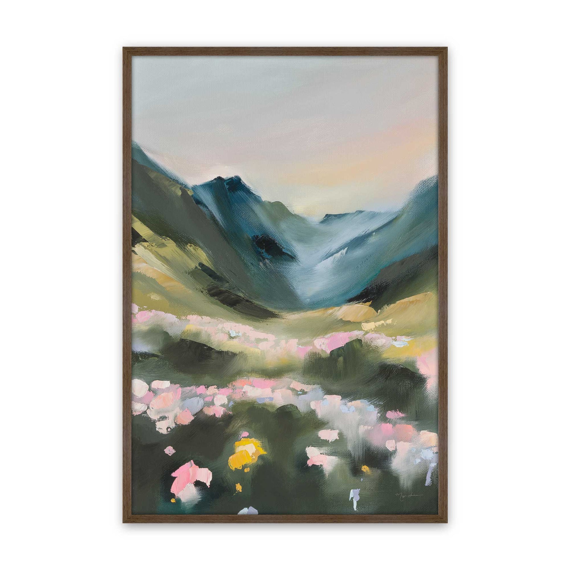 [Color:Walnut], Picture of art in a Walnut frame
