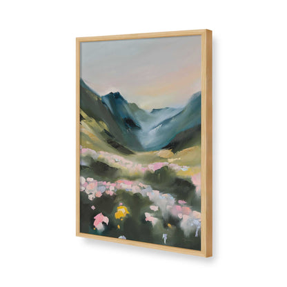 [Color:American Maple], Picture of art in a American Maple frame of the corner