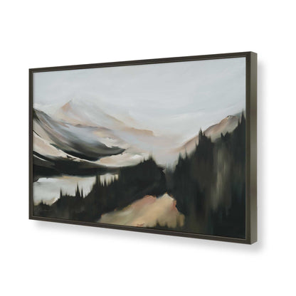 [Color:Satin Black], Picture of art in a Satin Black frame of the corner