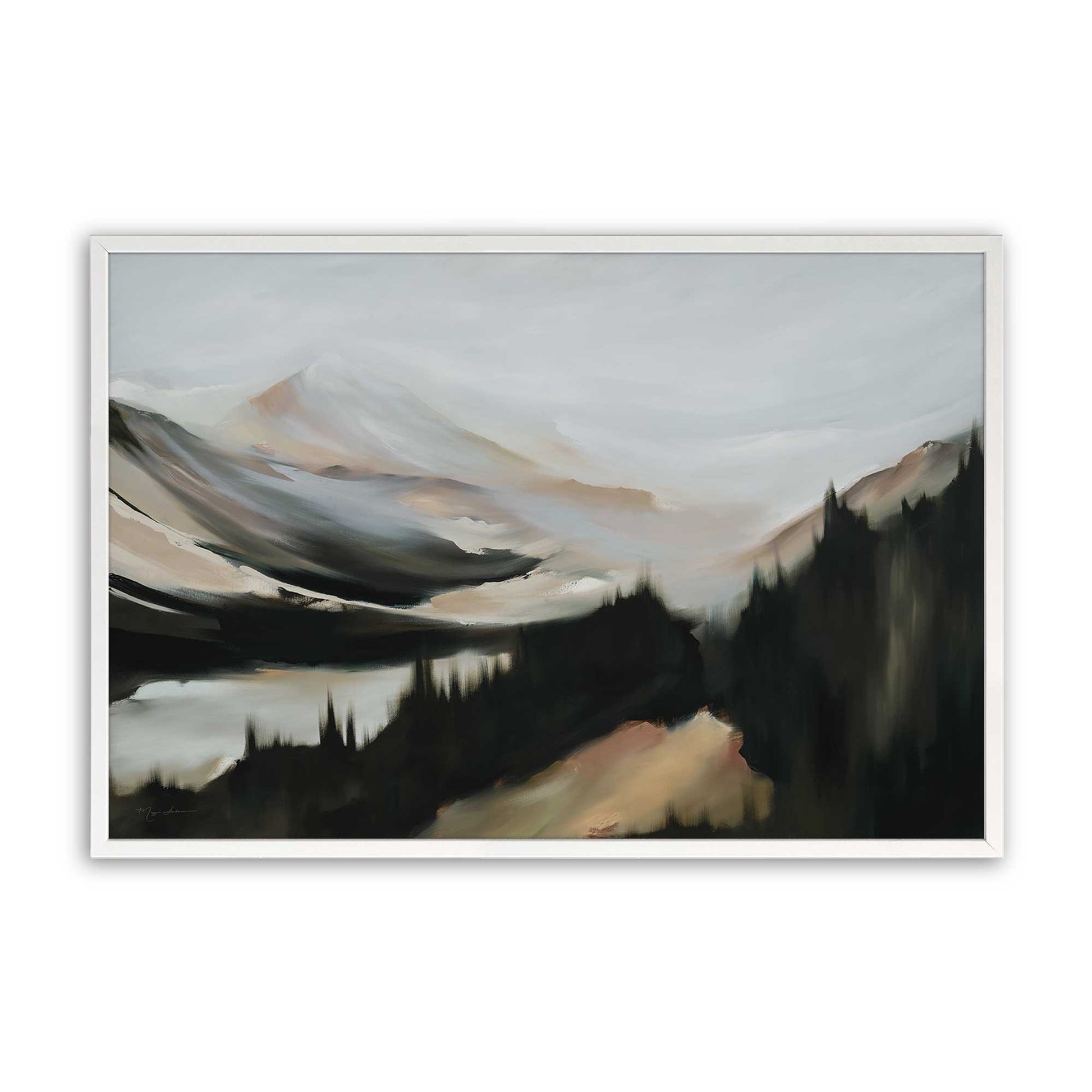 [Color:Opaque White], Picture of art in a Opaque White frame