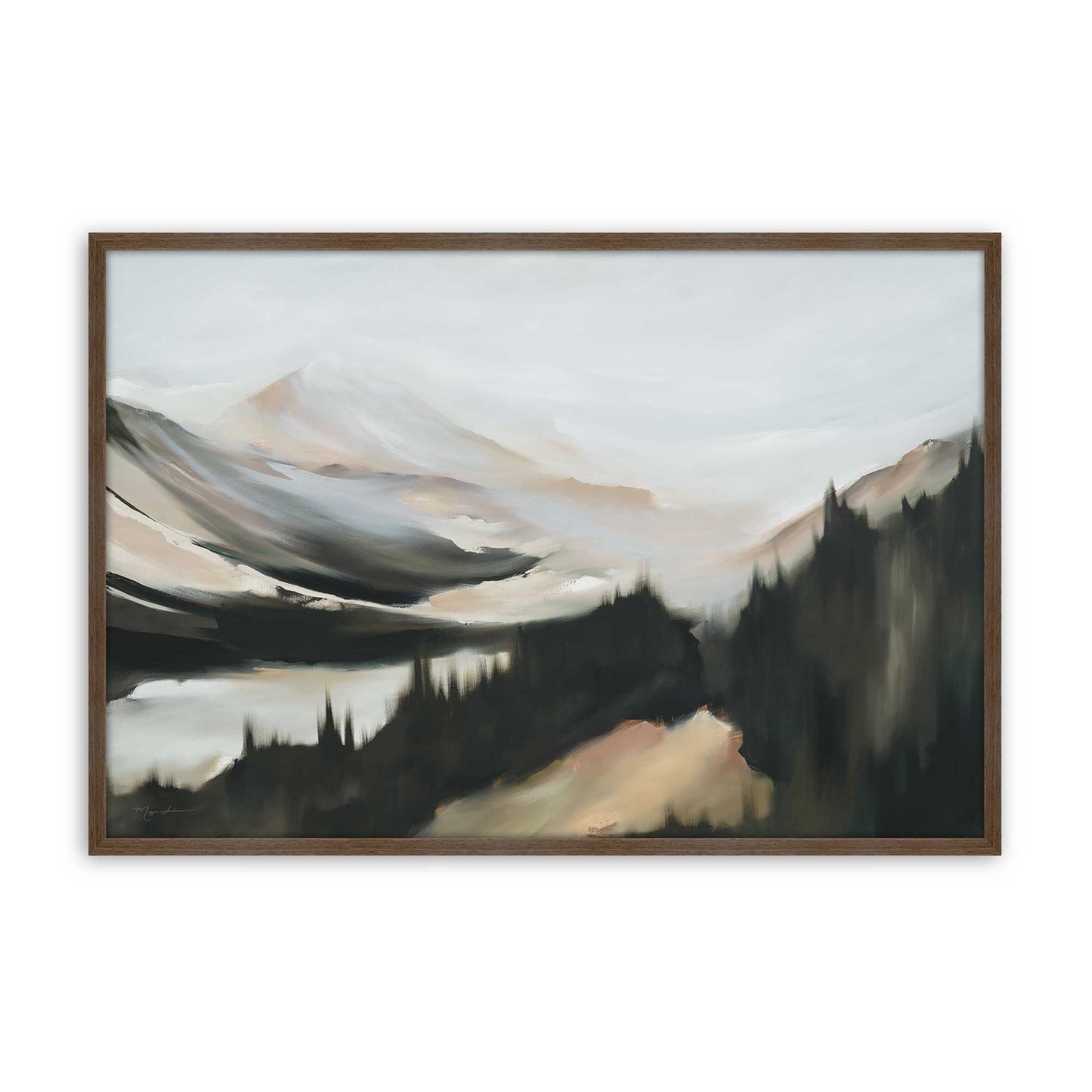 [Color:Walnut], Picture of art in a Walnut frame