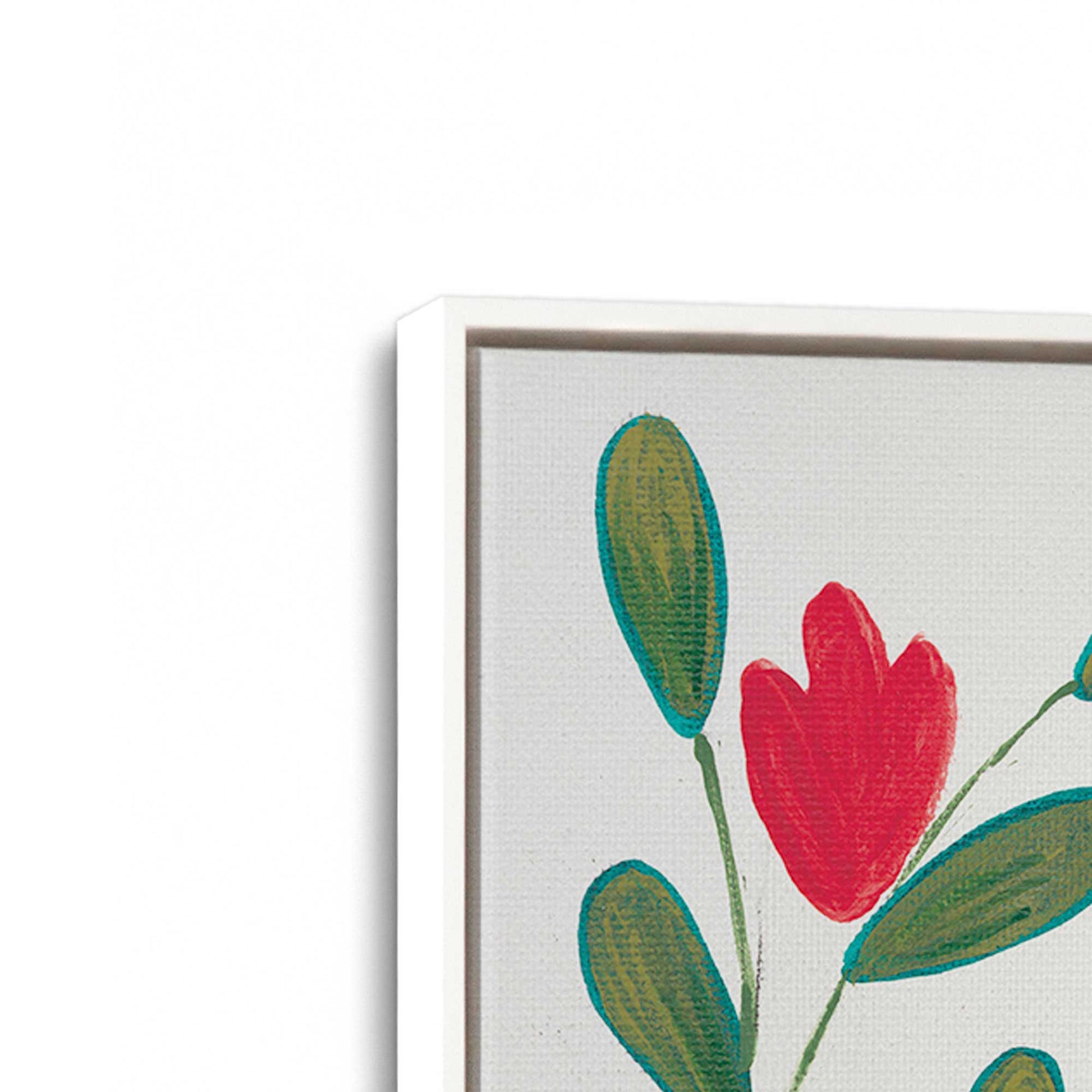 [Color:Opaque White], Picture of art in a White frame at an angle