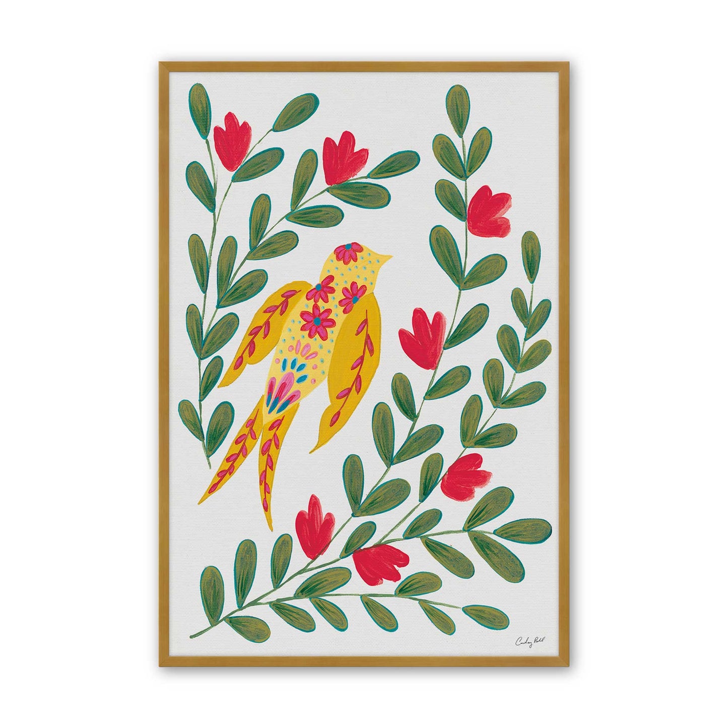 [Color:Polished Gold], Picture of art in a Polished Gold frame