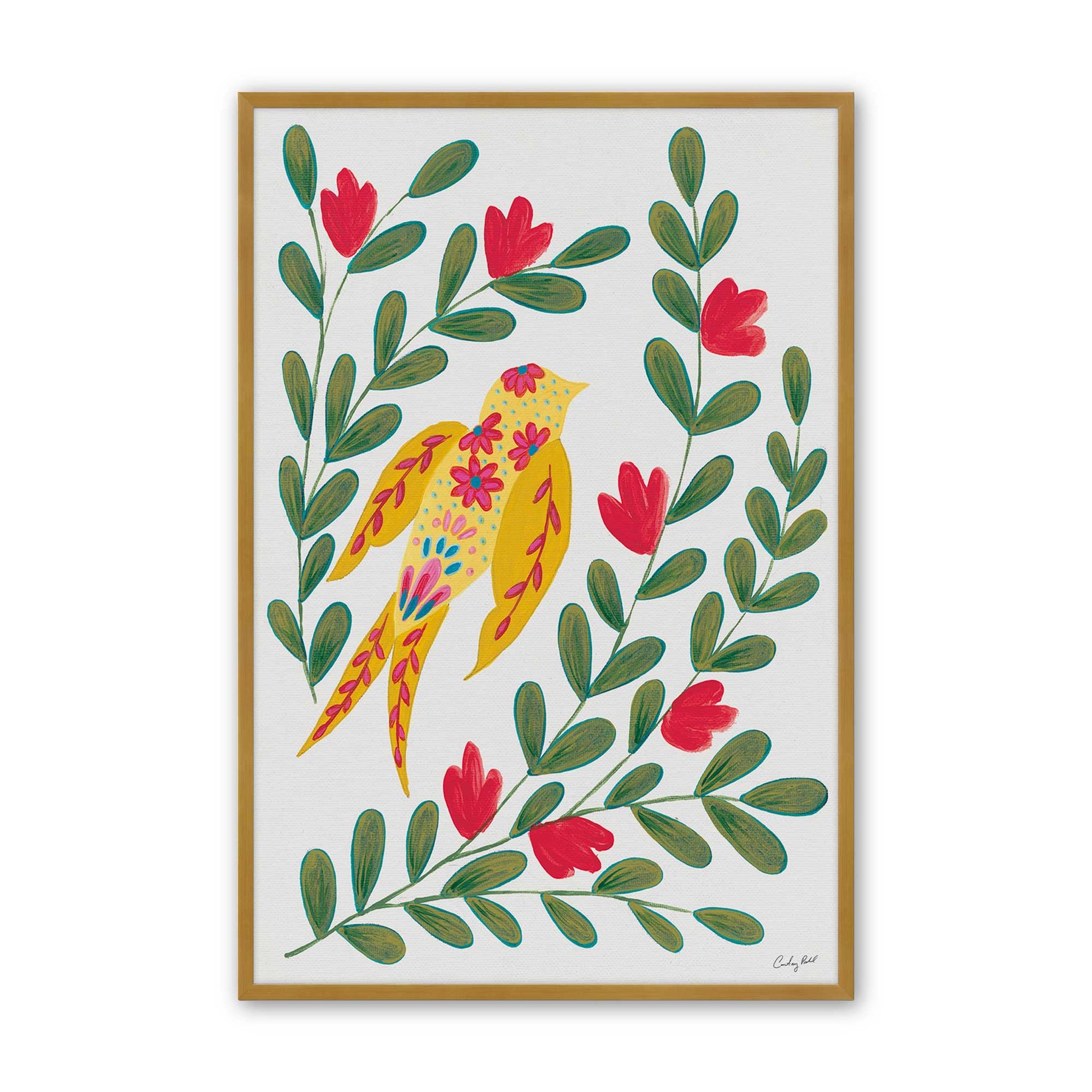 [Color:Polished Gold], Picture of art in a Polished Gold frame