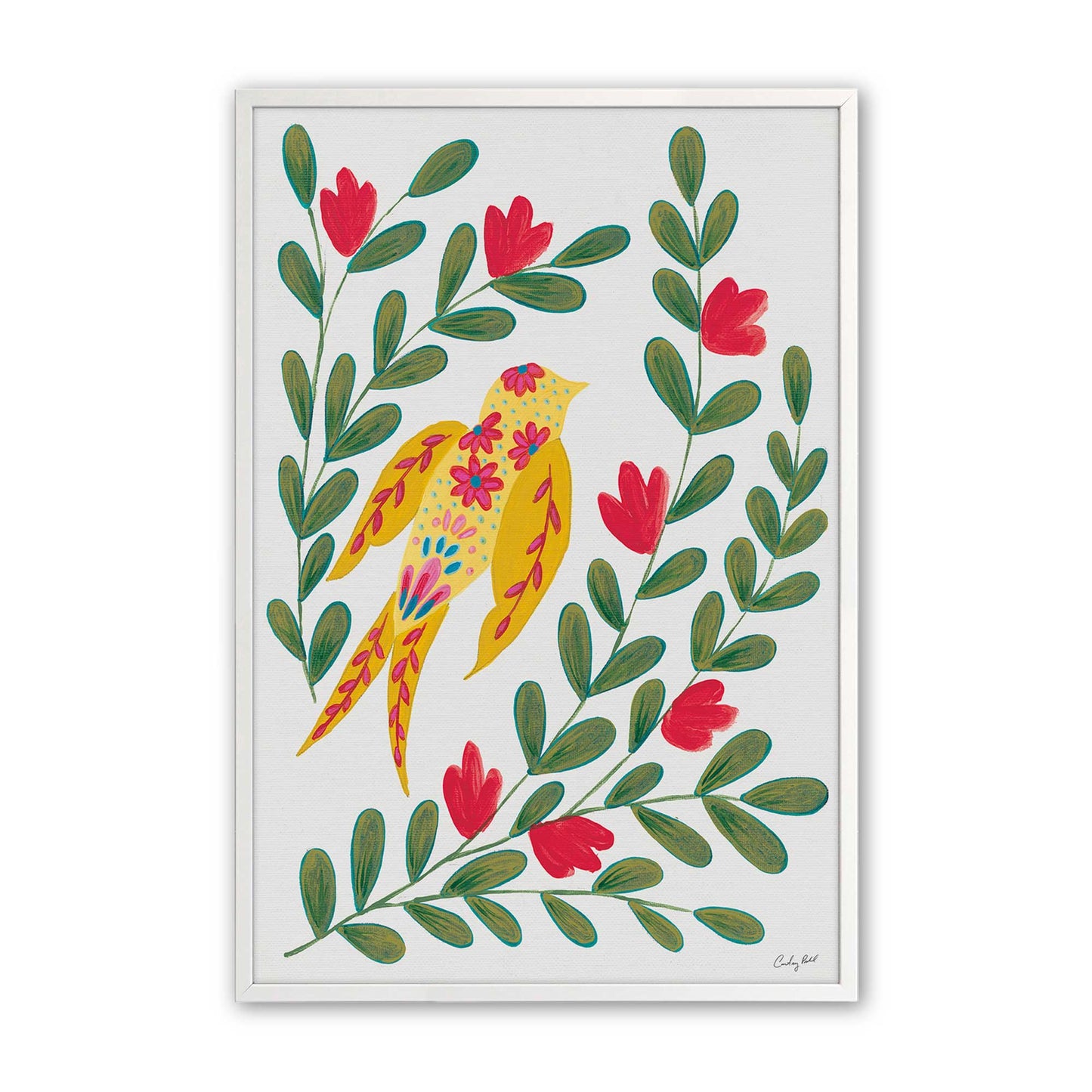 [Color:Opaque White], Picture of art in a Opaque White frame