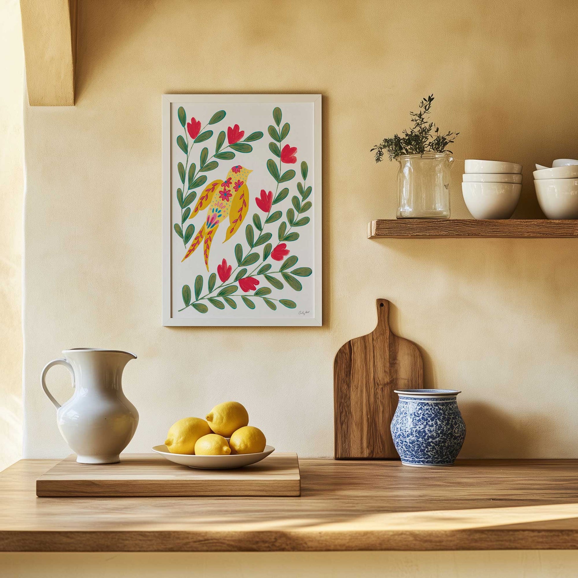 Picture of art in a room