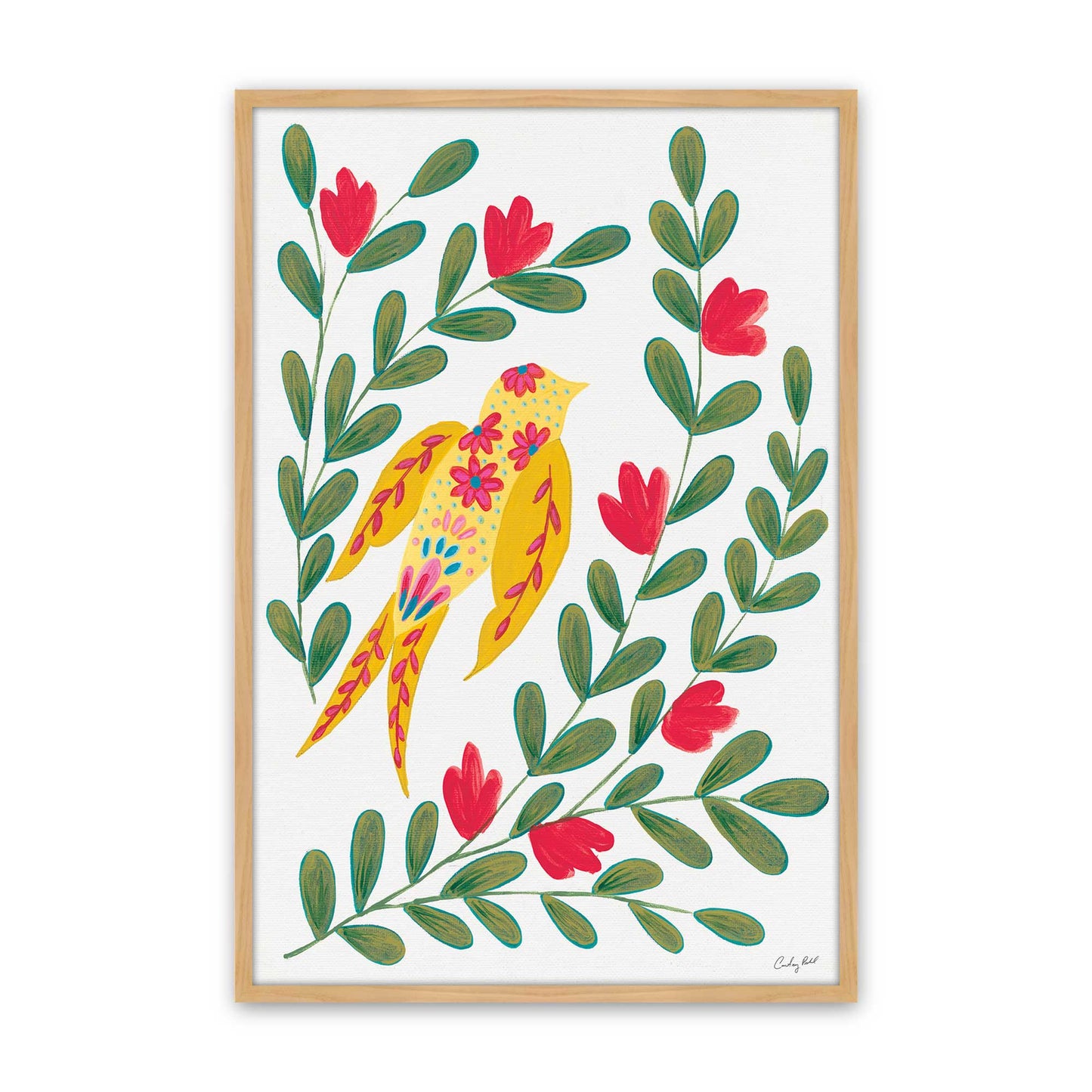[Color:American Maple], Picture of art in a American Maple frame