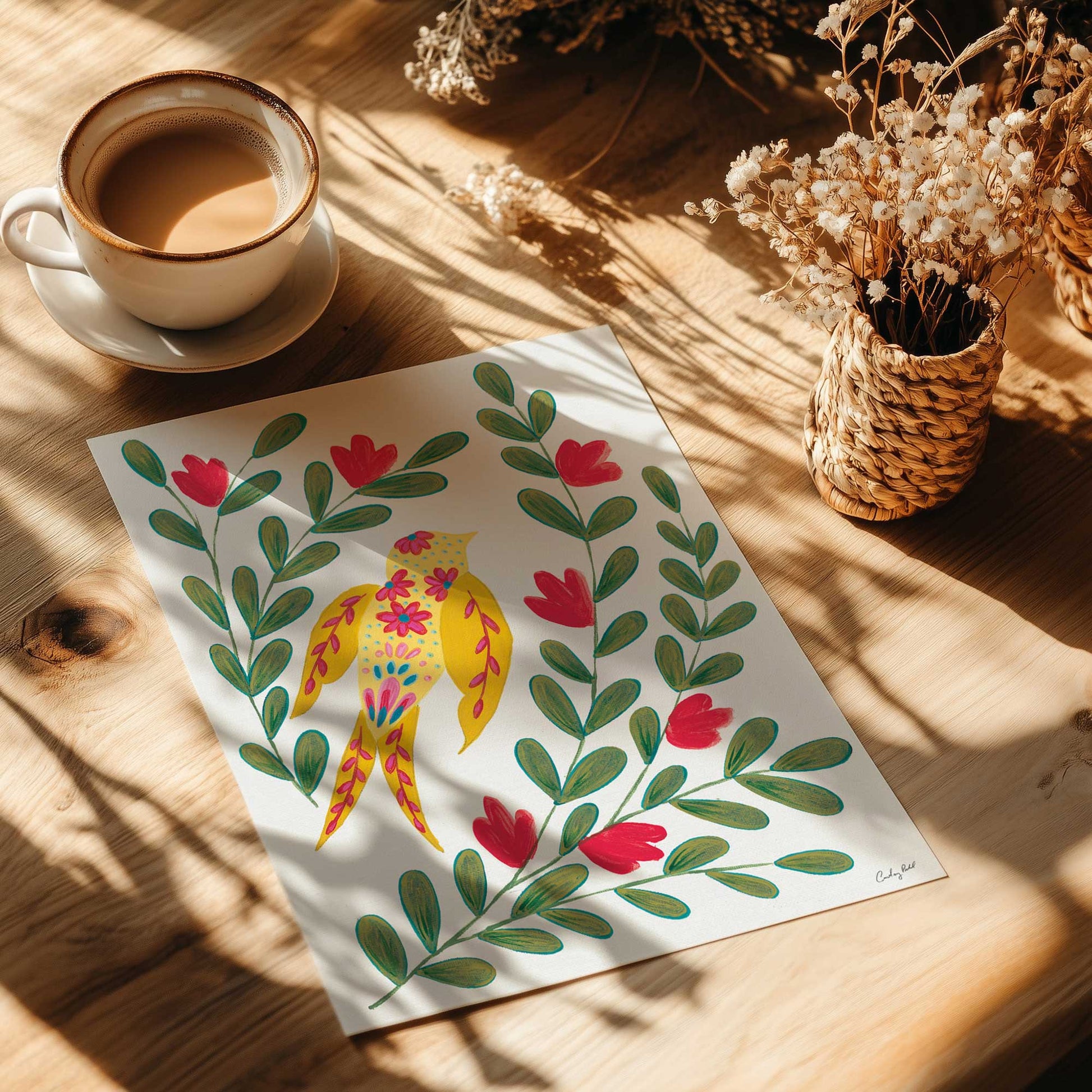 [Color:Rolled Print], Picture of close up of art