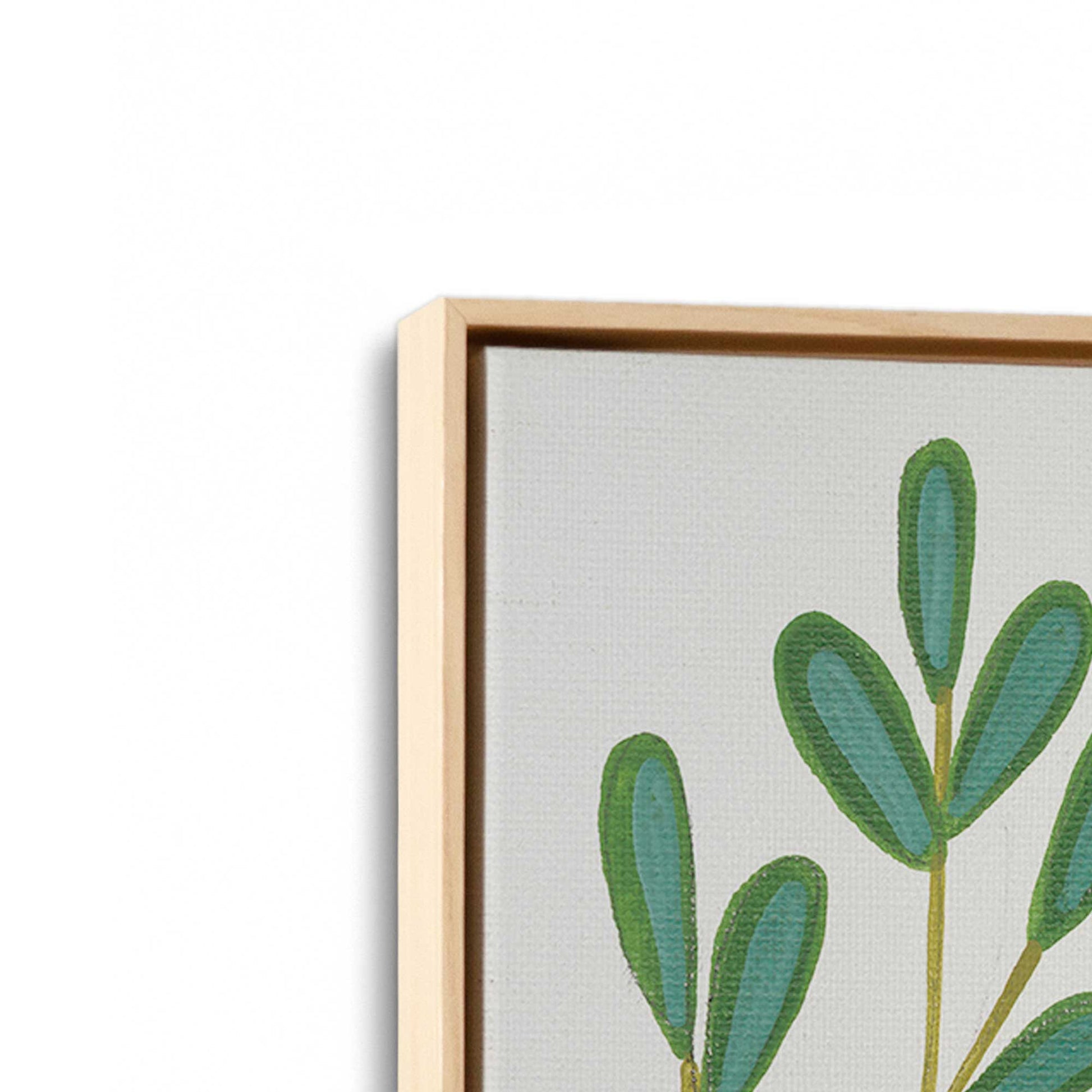 [Color:American Maple], Picture of art in a American Maple frame at an angle