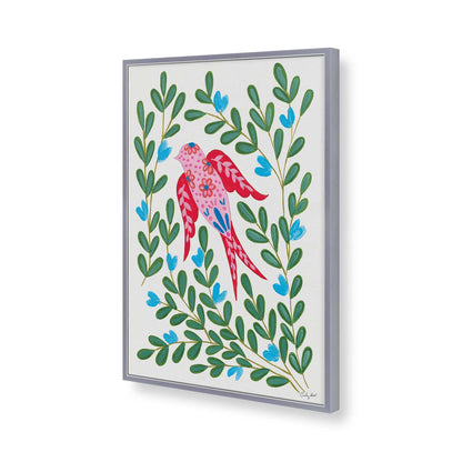 [Color:Polished Chrome], Picture of art in a Polished Chrome frame of the corner