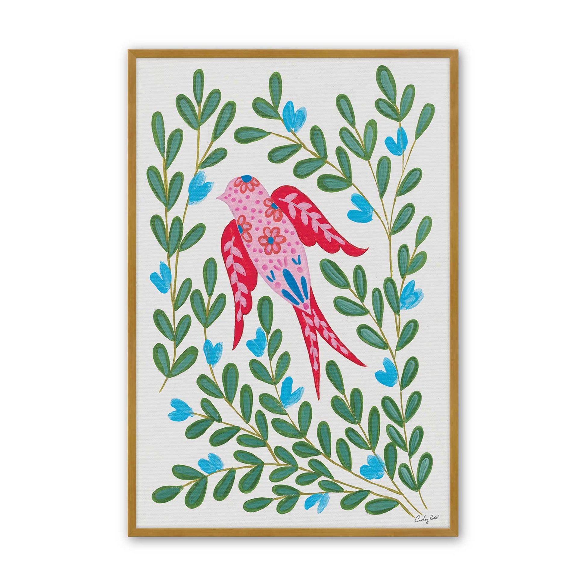 [Color:Polished Gold], Picture of art in a Polished Gold frame