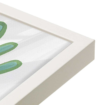 [Color:Opaque White], Picture of art in a Opaque White frame at an angle