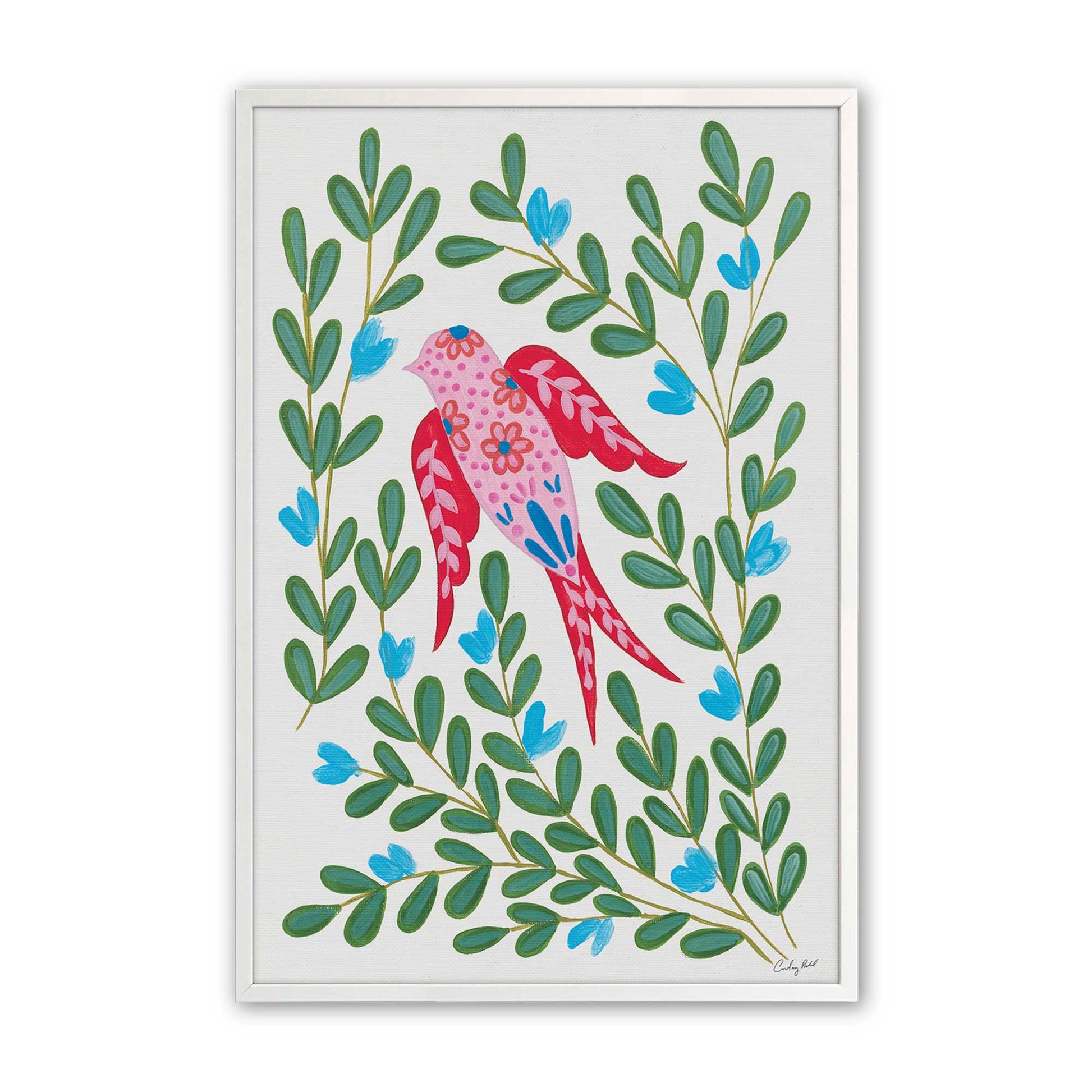[Color:Opaque White], Picture of art in a Opaque White frame