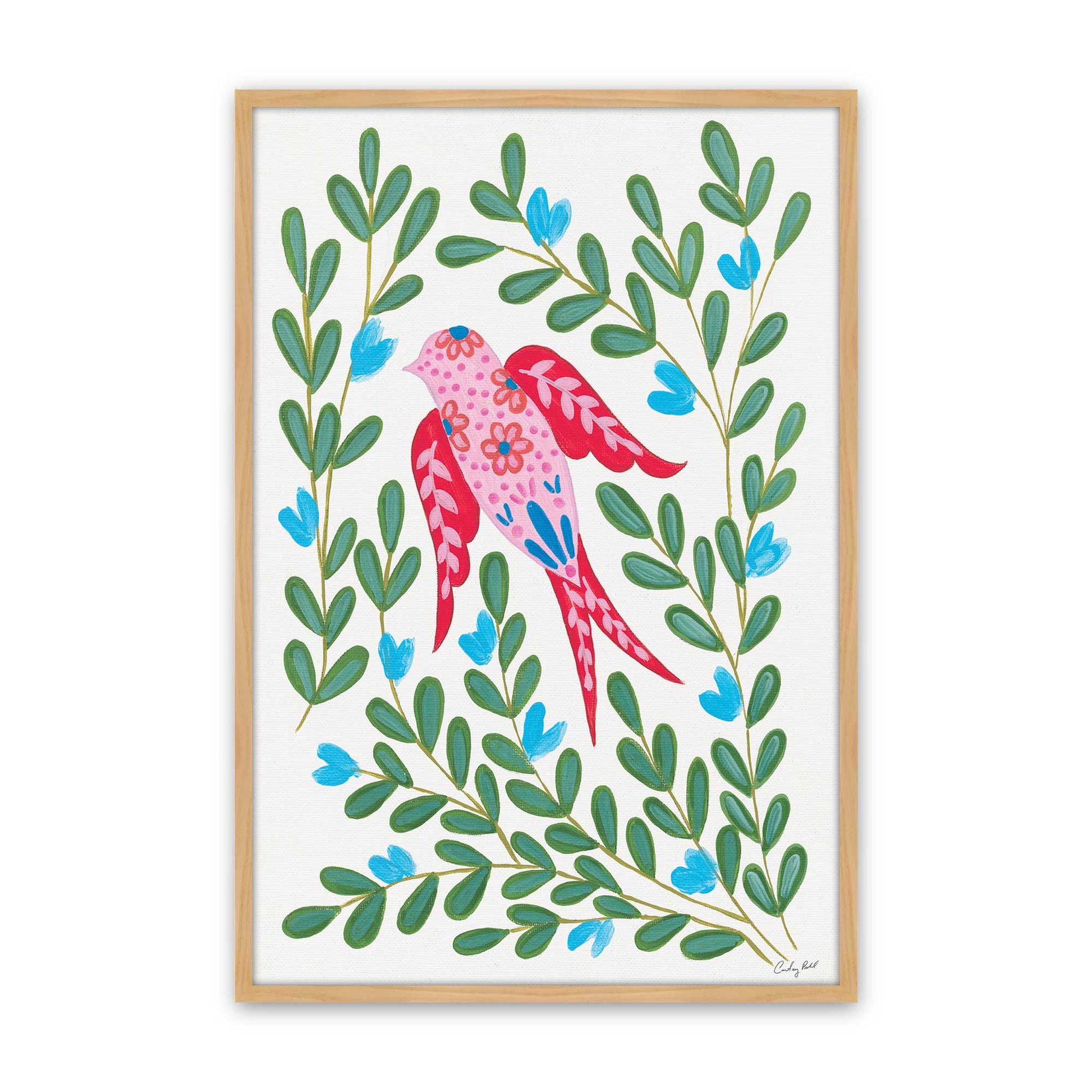 [Color:American Maple], Picture of art in a American Maple frame