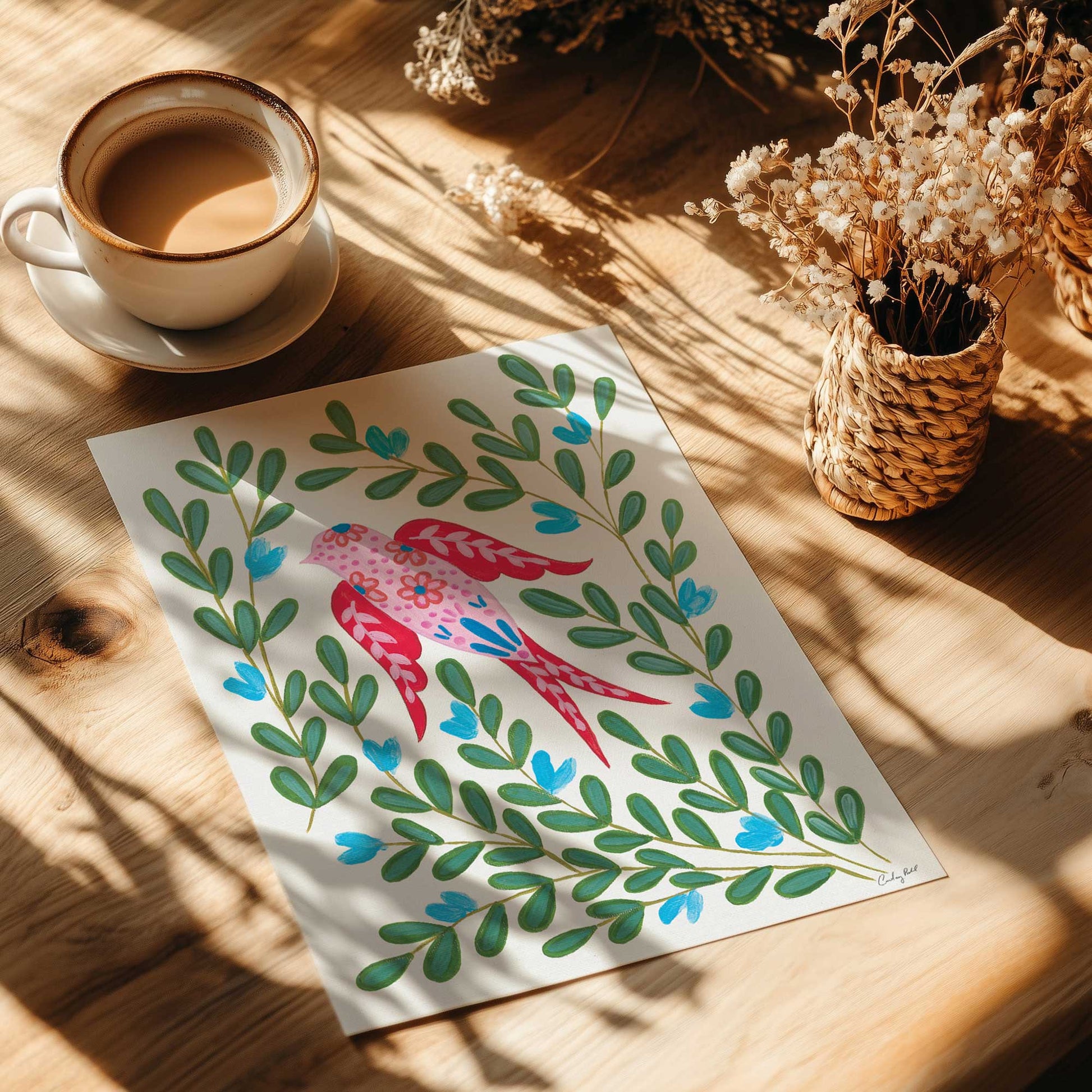 [Color:Rolled Print], Picture of close up of art