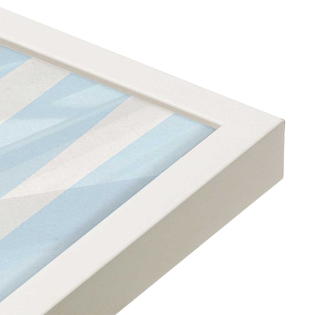 [Color:Opaque White], Picture of art in a Opaque White frame at an angle