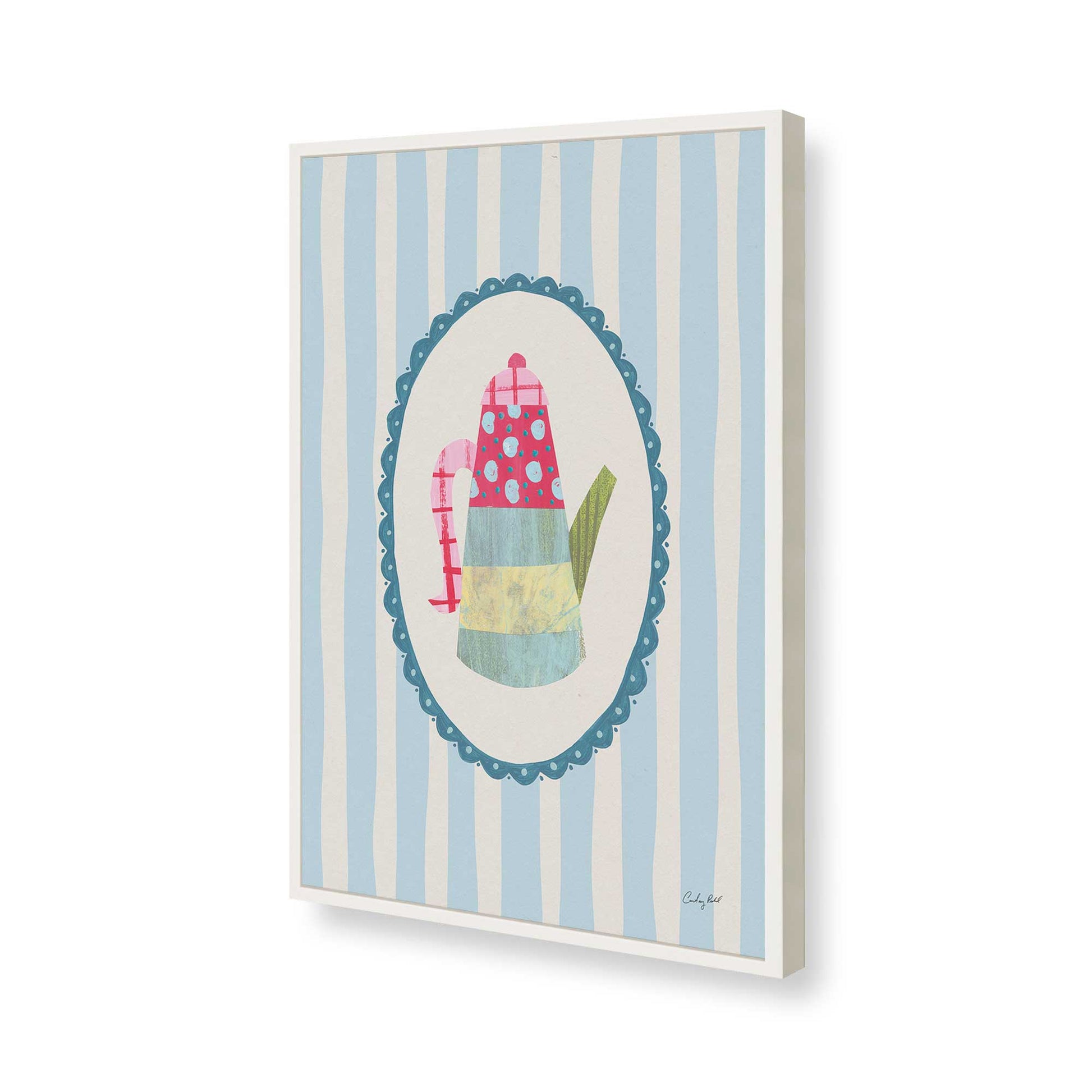 [Color:Opaque White], Picture of art in a Opaque White frame of the corner