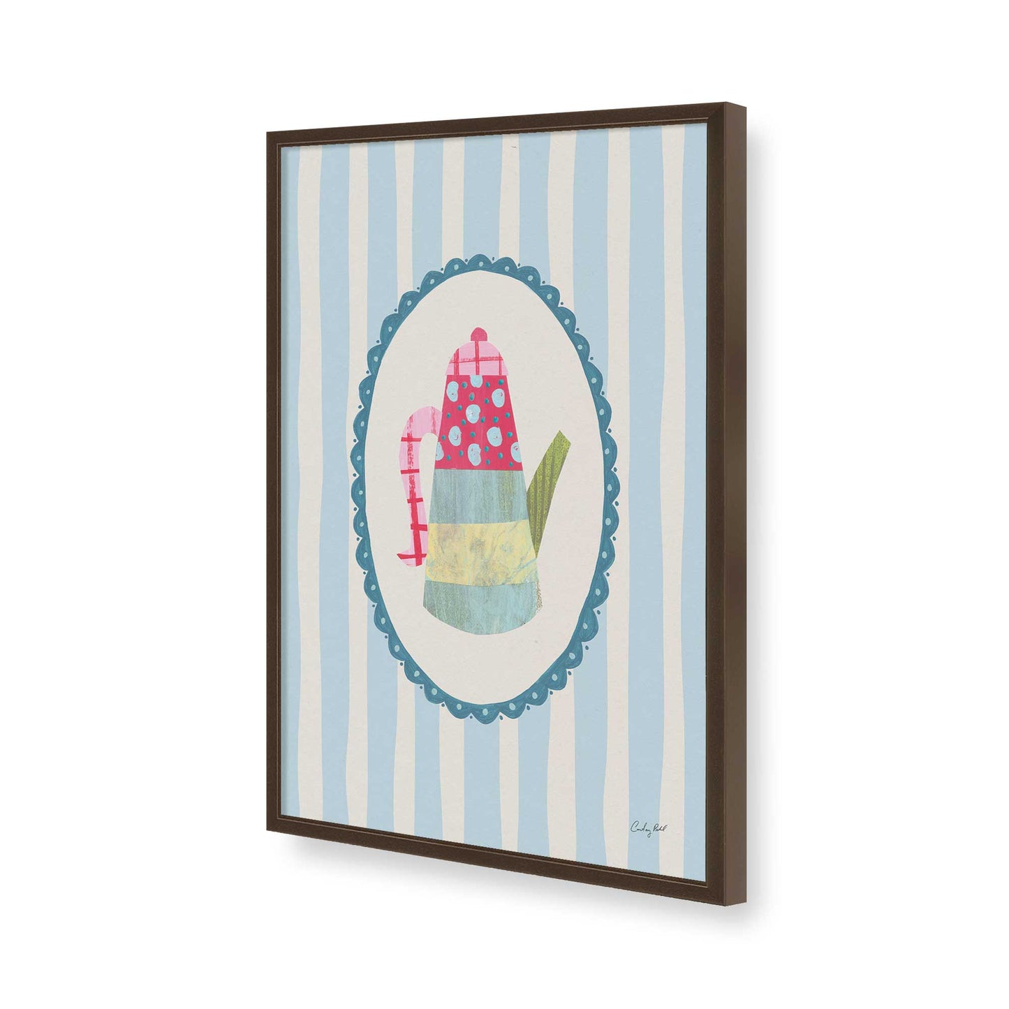[Color:Belvinder Brown], Picture of art in a Belvinder Brown frame of the corner