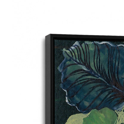 [Color:Satin Black], Picture of art in a Satin Black frame at an angle