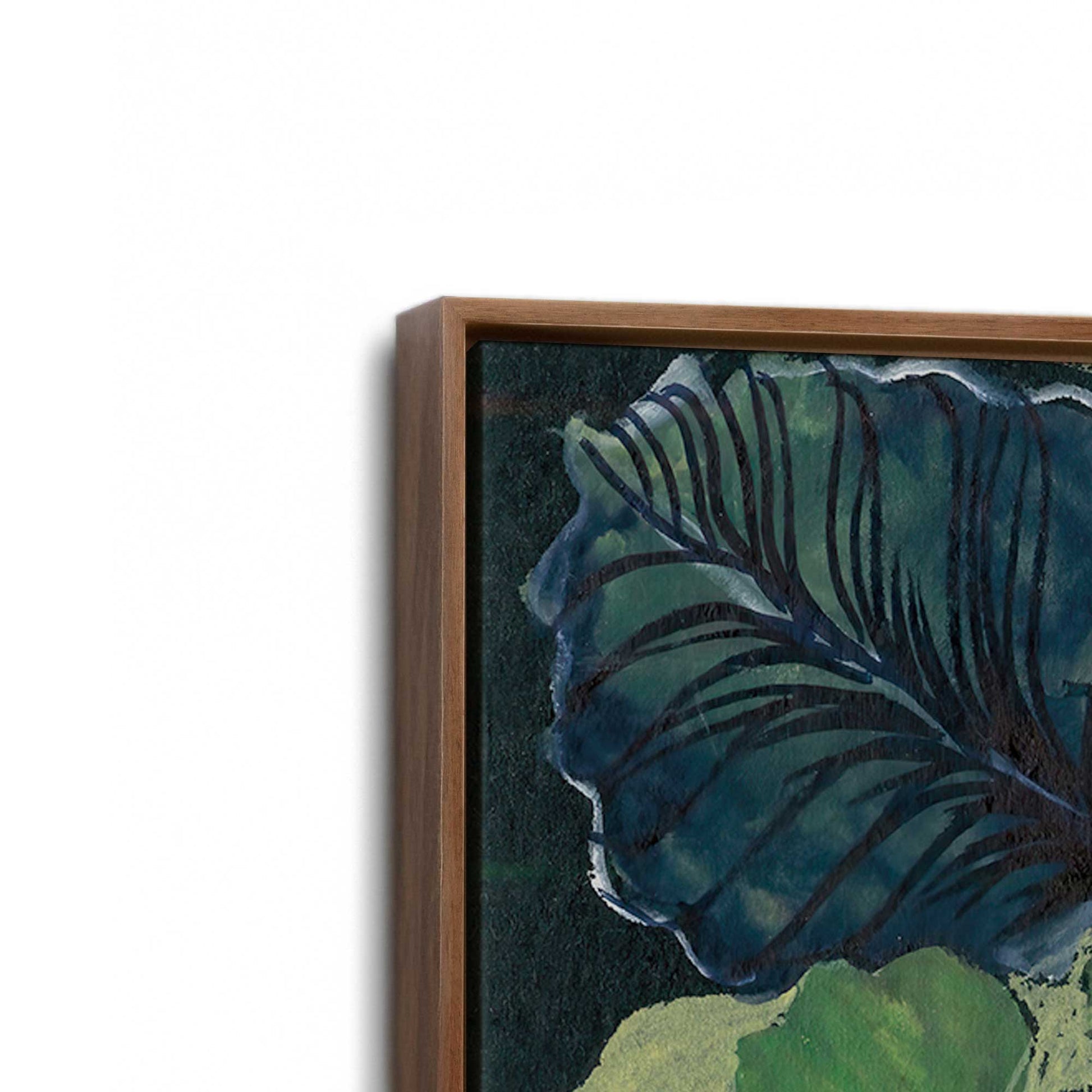 [Color:Walnut], Picture of art in a Walnut frame at an angle