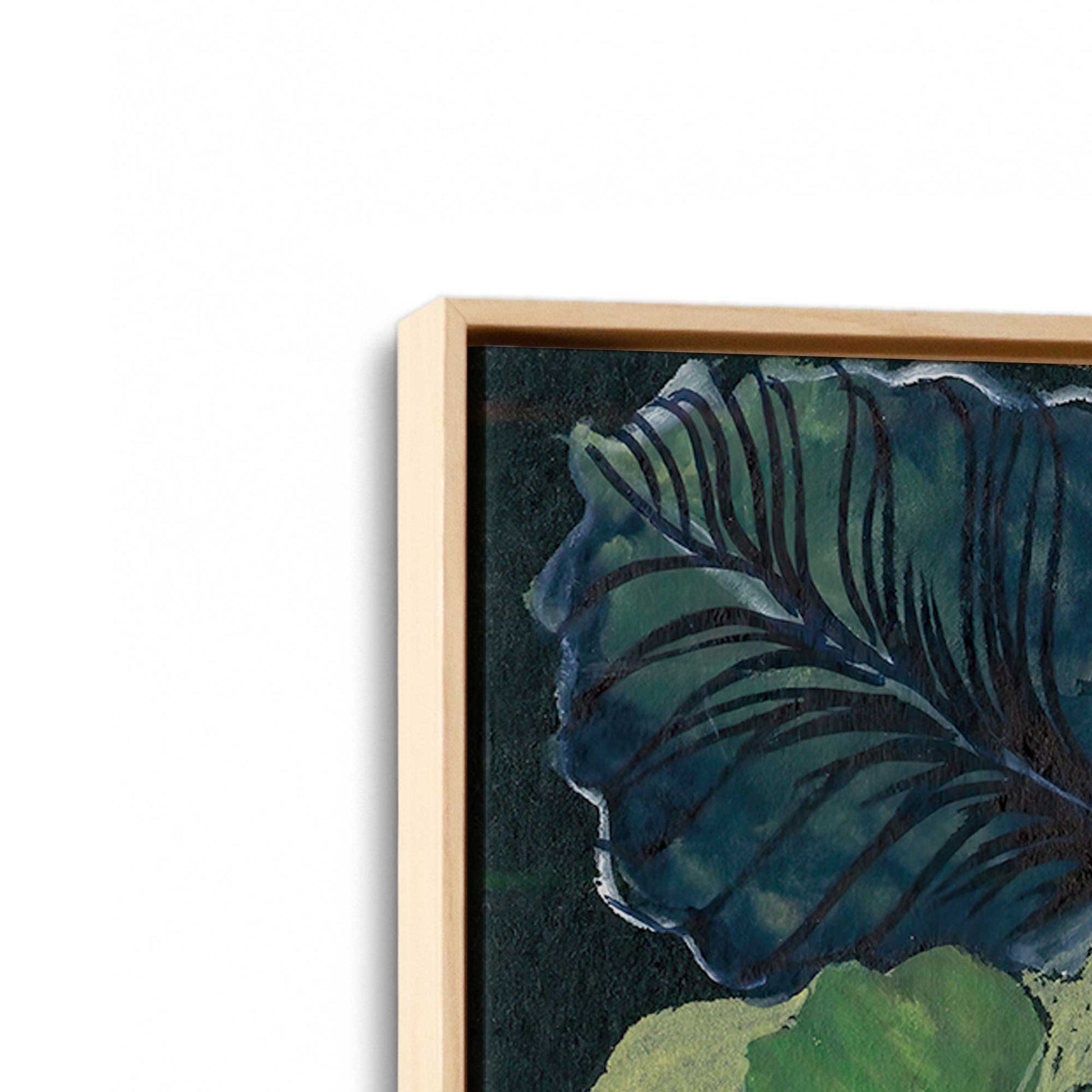 [Color:American Maple], Picture of art in a American Maple frame at an angle