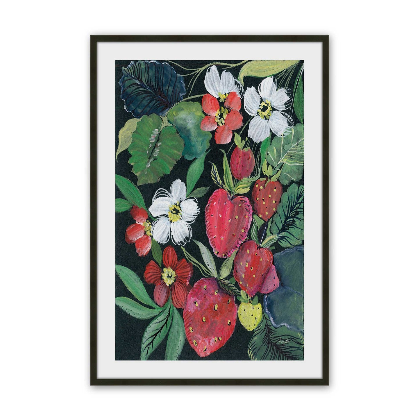[Color:Satin Black], Picture of art in a Satin Black frame