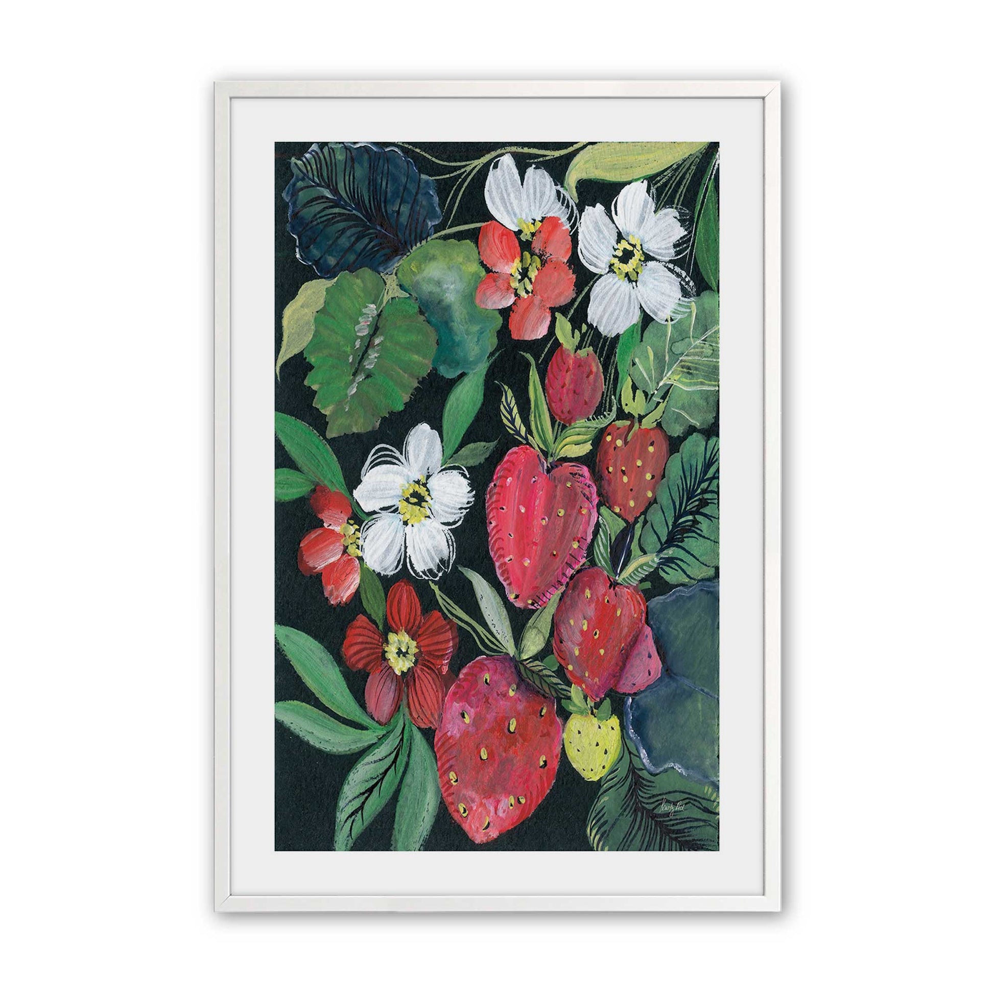 [Color:Opaque White], Picture of art in a Opaque White frame