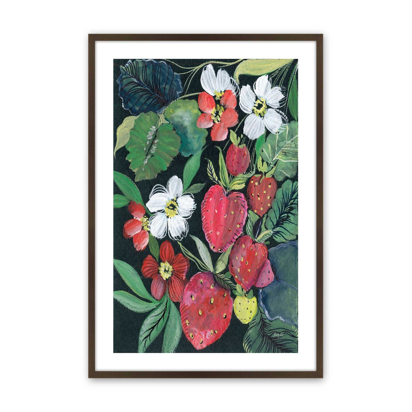 [Color:Brown], Picture of art in a Brown frame