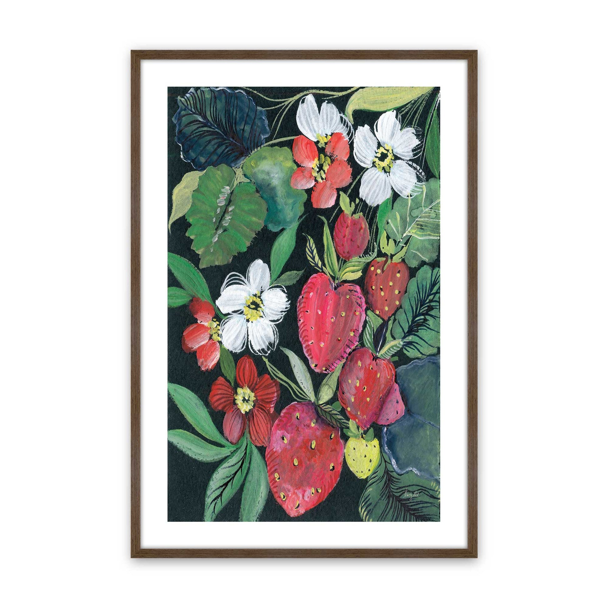 [Color:Walnut], Picture of art in a Walnut frame